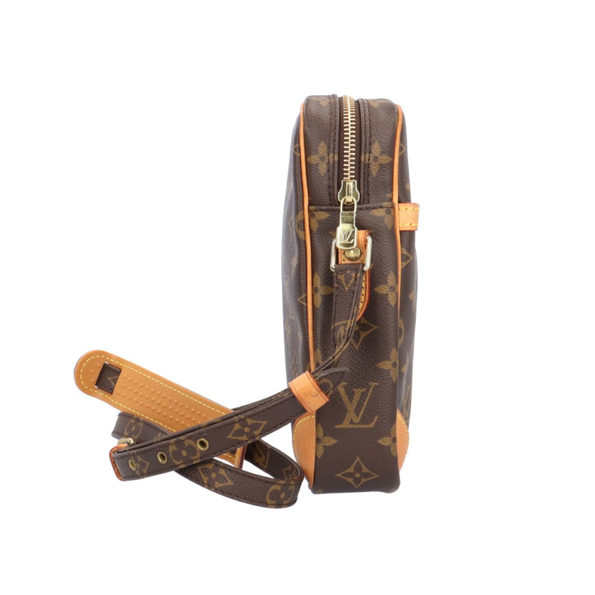 Louis Vuitton Pre-owned Louis Vuitton Danube Monogram Shoulder Bag in Canvas (M45266) Brown. Women's. Size ONE SIZE - 4 Thumbnail