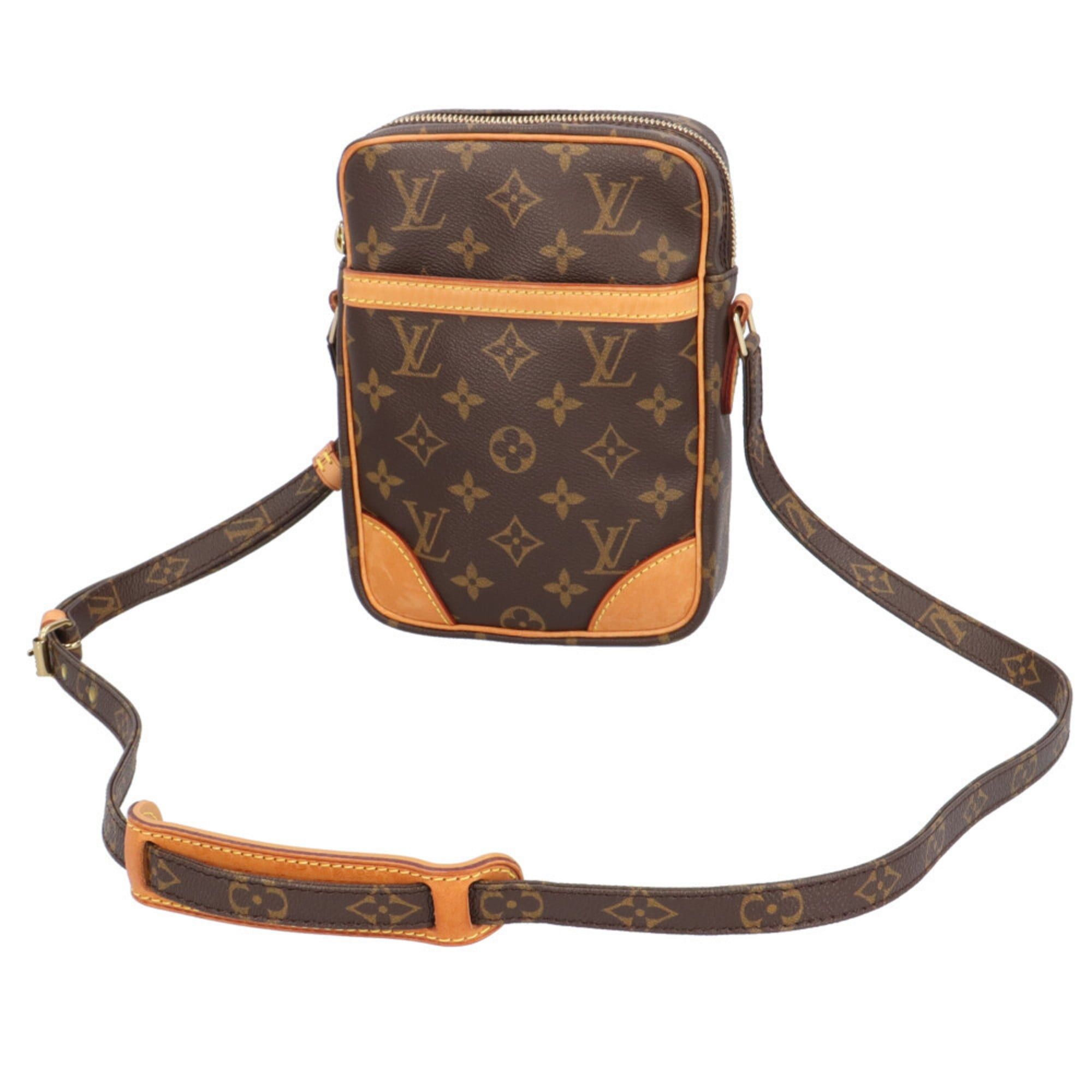 Louis Vuitton Pre-owned Louis Vuitton Danube Monogram Shoulder Bag in Canvas (M45266) Brown. Women's. Size ONE SIZE - 13 Thumbnail