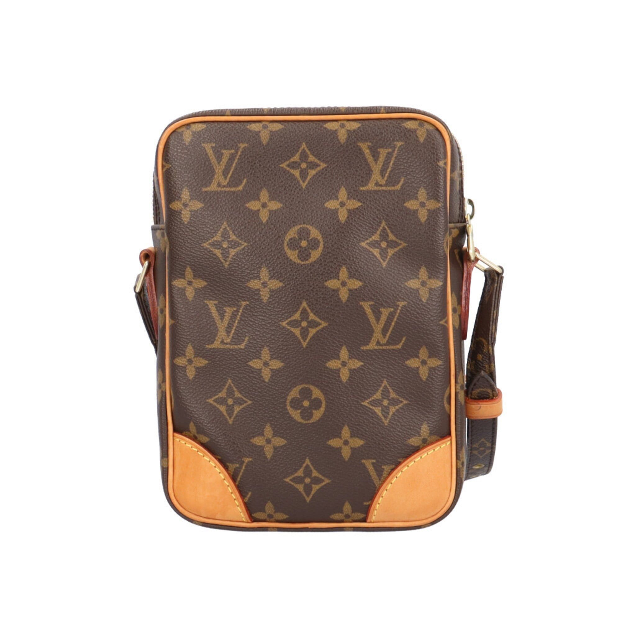 Louis Vuitton Pre-owned Louis Vuitton Danube Monogram Shoulder Bag in Canvas (M45266) Brown. Women's. Size ONE SIZE - 3 Thumbnail