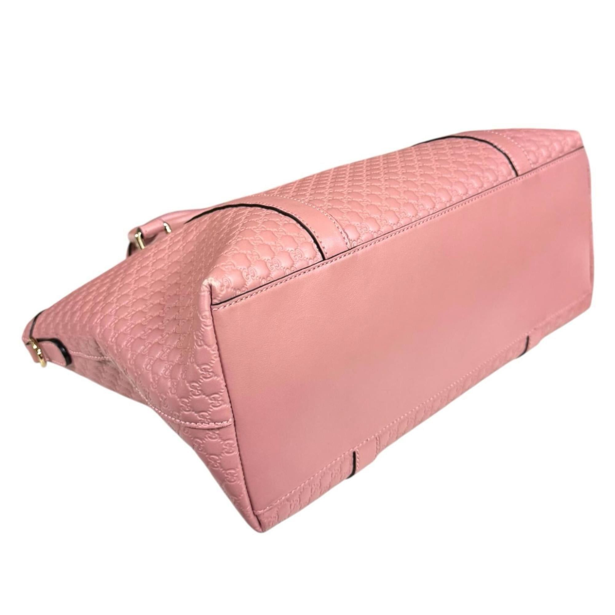 Gucci Gucci Micro Guccissima Shoulder Bag, Leather 449655, Pink, Women's, Pre-owned, 2-Way Size ONE SIZE - 6 Thumbnail