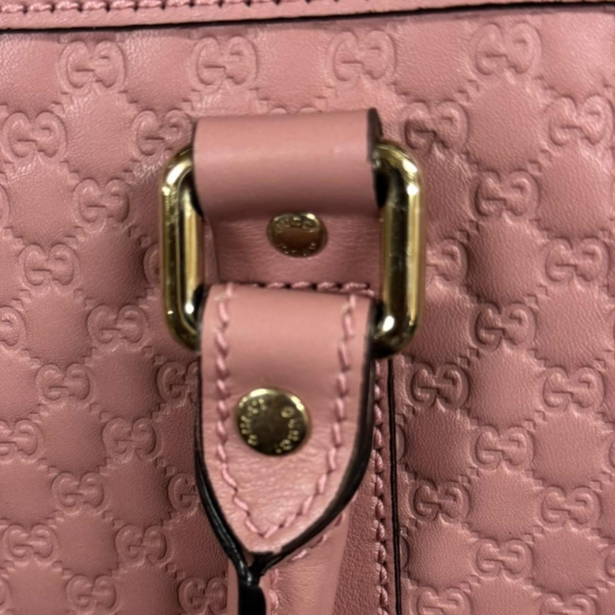 Gucci Gucci Micro Guccissima Shoulder Bag, Leather 449655, Pink, Women's, Pre-owned, 2-Way Size ONE SIZE - 13 Thumbnail