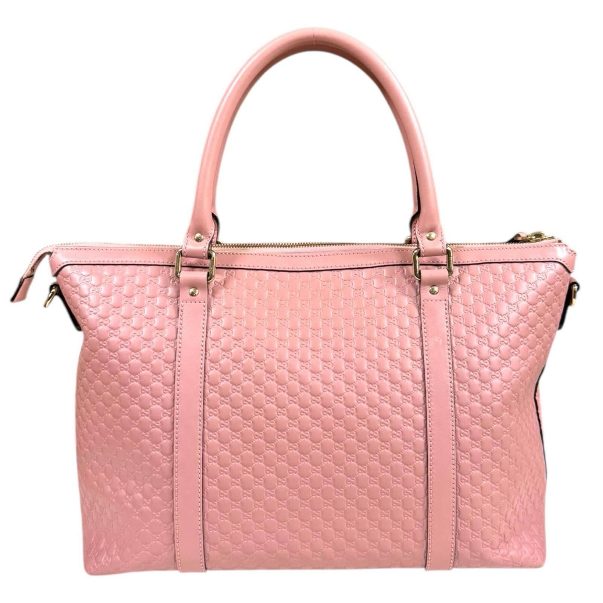 Gucci Gucci Micro Guccissima Shoulder Bag, Leather 449655, Pink, Women's, Pre-owned, 2-Way Size ONE SIZE - 3 Thumbnail