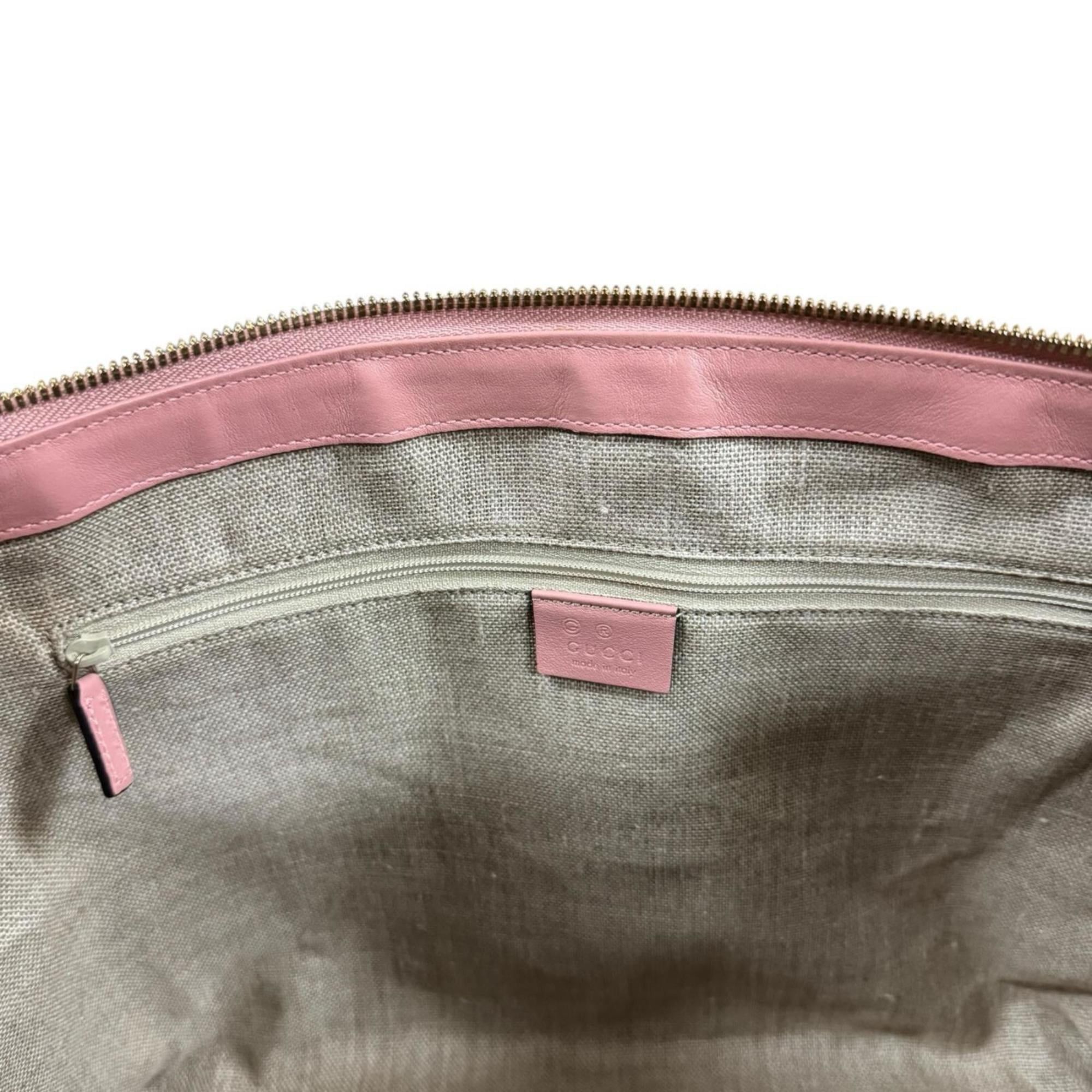 Gucci Gucci Micro Guccissima Shoulder Bag, Leather 449655, Pink, Women's, Pre-owned, 2-Way Size ONE SIZE - 9 Thumbnail