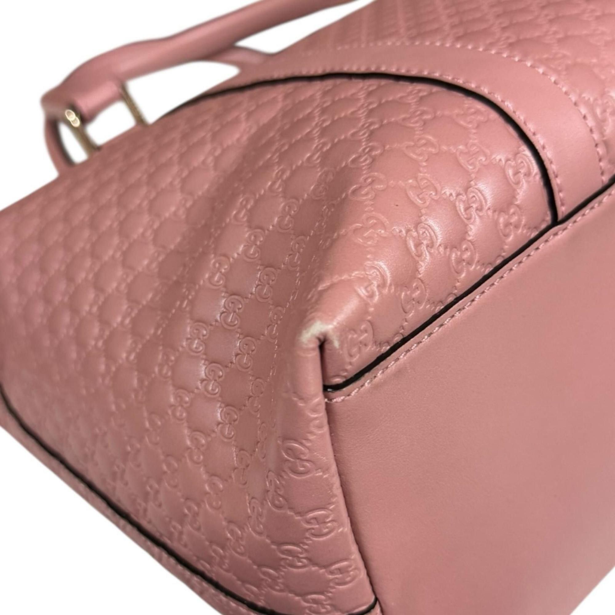 Gucci Gucci Micro Guccissima Shoulder Bag, Leather 449655, Pink, Women's, Pre-owned, 2-Way Size ONE SIZE - 16 Thumbnail