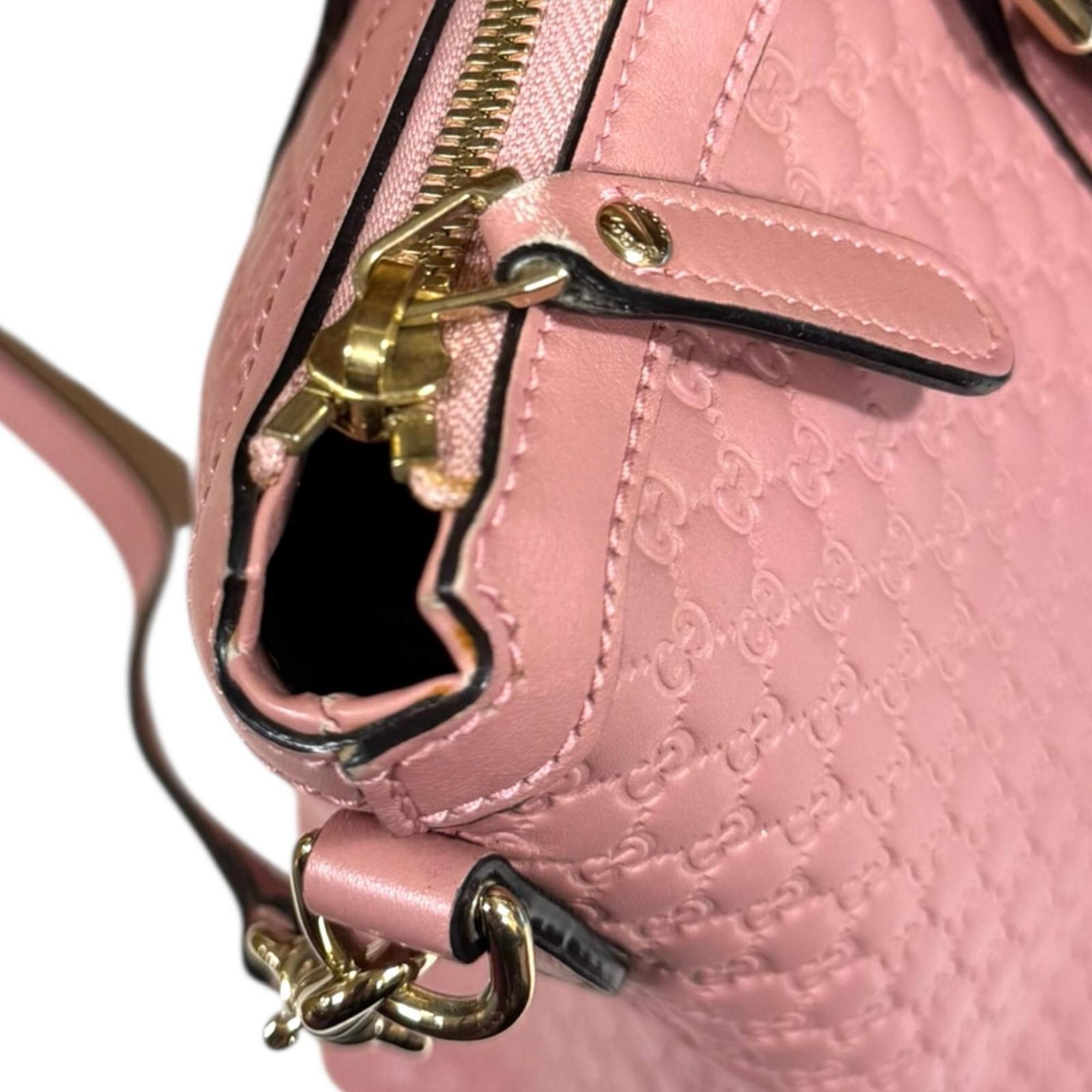 Gucci Gucci Micro Guccissima Shoulder Bag, Leather 449655, Pink, Women's, Pre-owned, 2-Way Size ONE SIZE - 17 Thumbnail