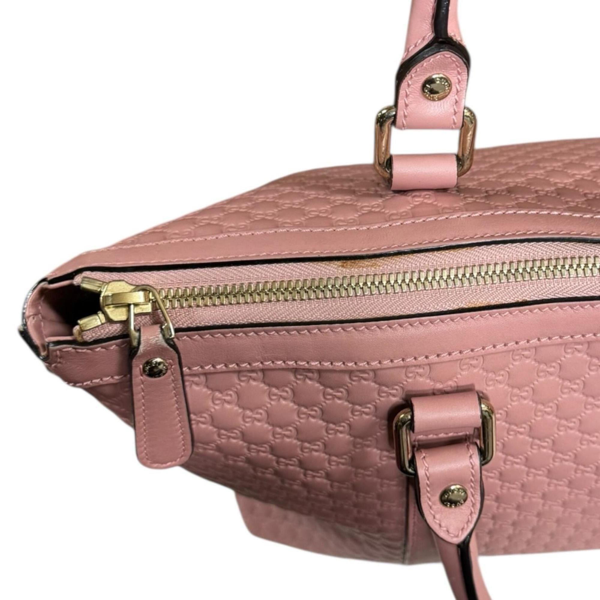 Gucci Gucci Micro Guccissima Shoulder Bag, Leather 449655, Pink, Women's, Pre-owned, 2-Way Size ONE SIZE - 11 Thumbnail