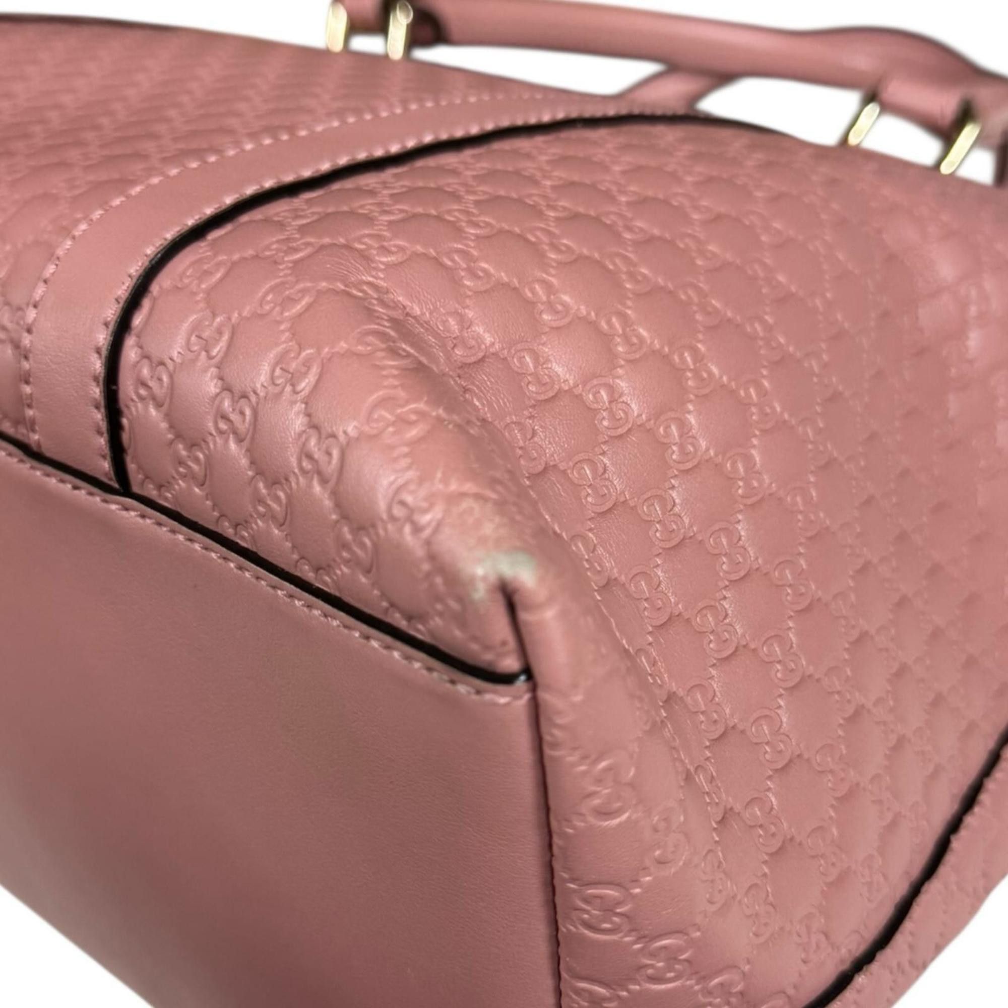 Gucci Gucci Micro Guccissima Shoulder Bag, Leather 449655, Pink, Women's, Pre-owned, 2-Way Size ONE SIZE - 15 Thumbnail