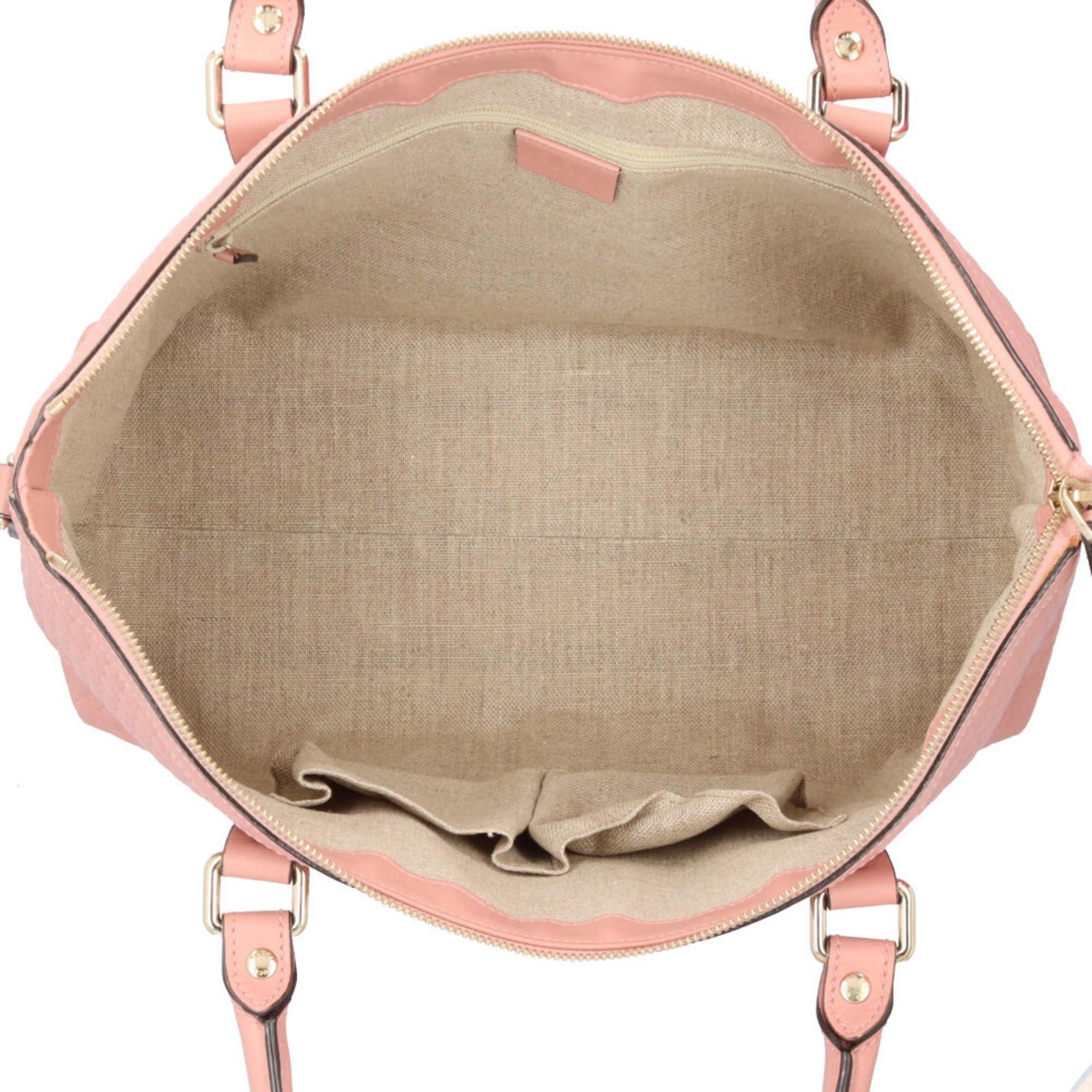 Gucci Gucci Micro Guccissima Shoulder Bag, Leather 449655, Pink, Women's, Pre-owned, 2-Way Size ONE SIZE - 8 Thumbnail