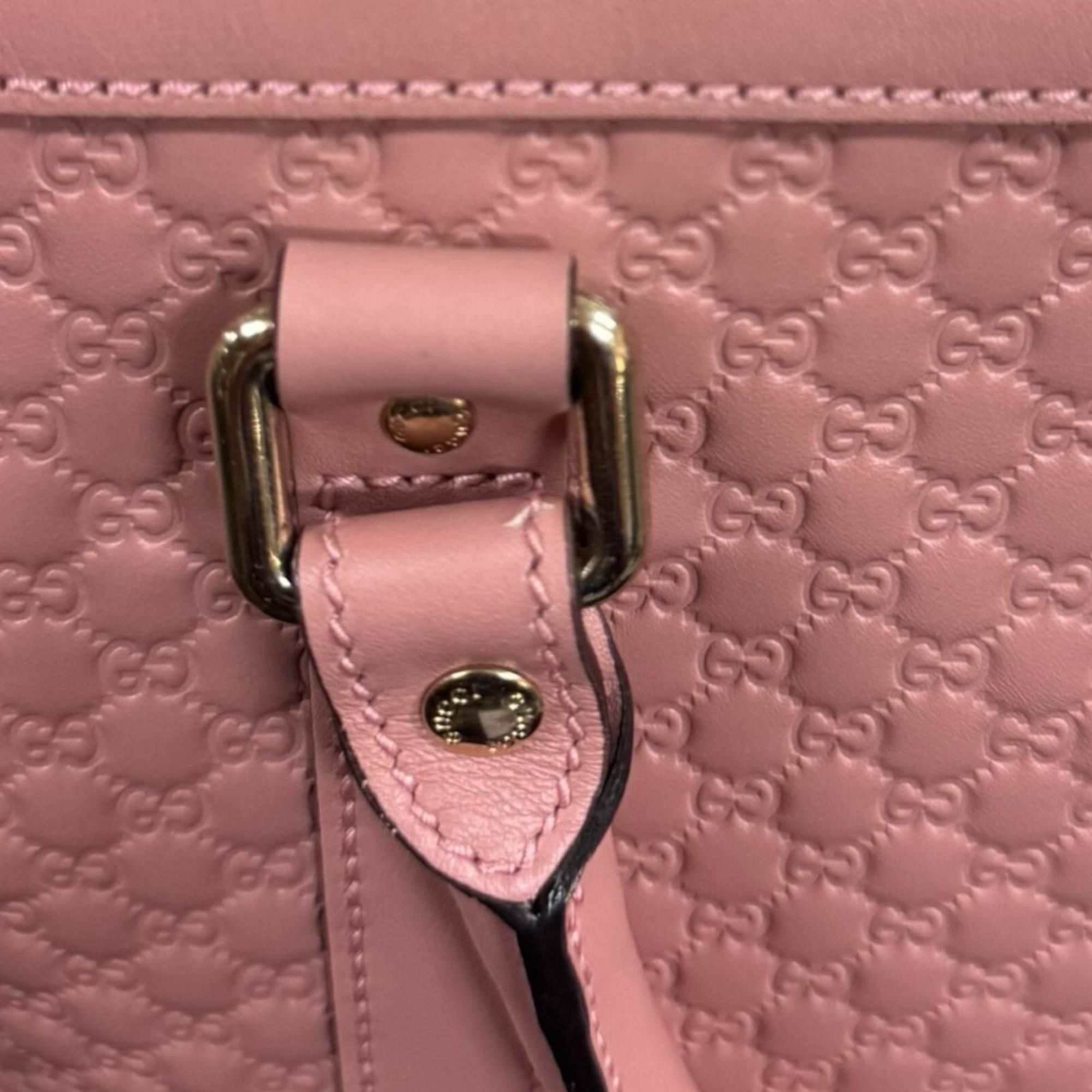 Gucci Gucci Micro Guccissima Shoulder Bag, Leather 449655, Pink, Women's, Pre-owned, 2-Way Size ONE SIZE - 14 Thumbnail