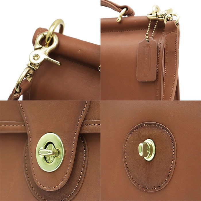 Coach Coach Coach Old Coach Leather 2way Shoulder Bag Leather Shoulder Bag B4G-9927 DUTY FREE for USA Size ONE SIZE - 10 Thumbnail