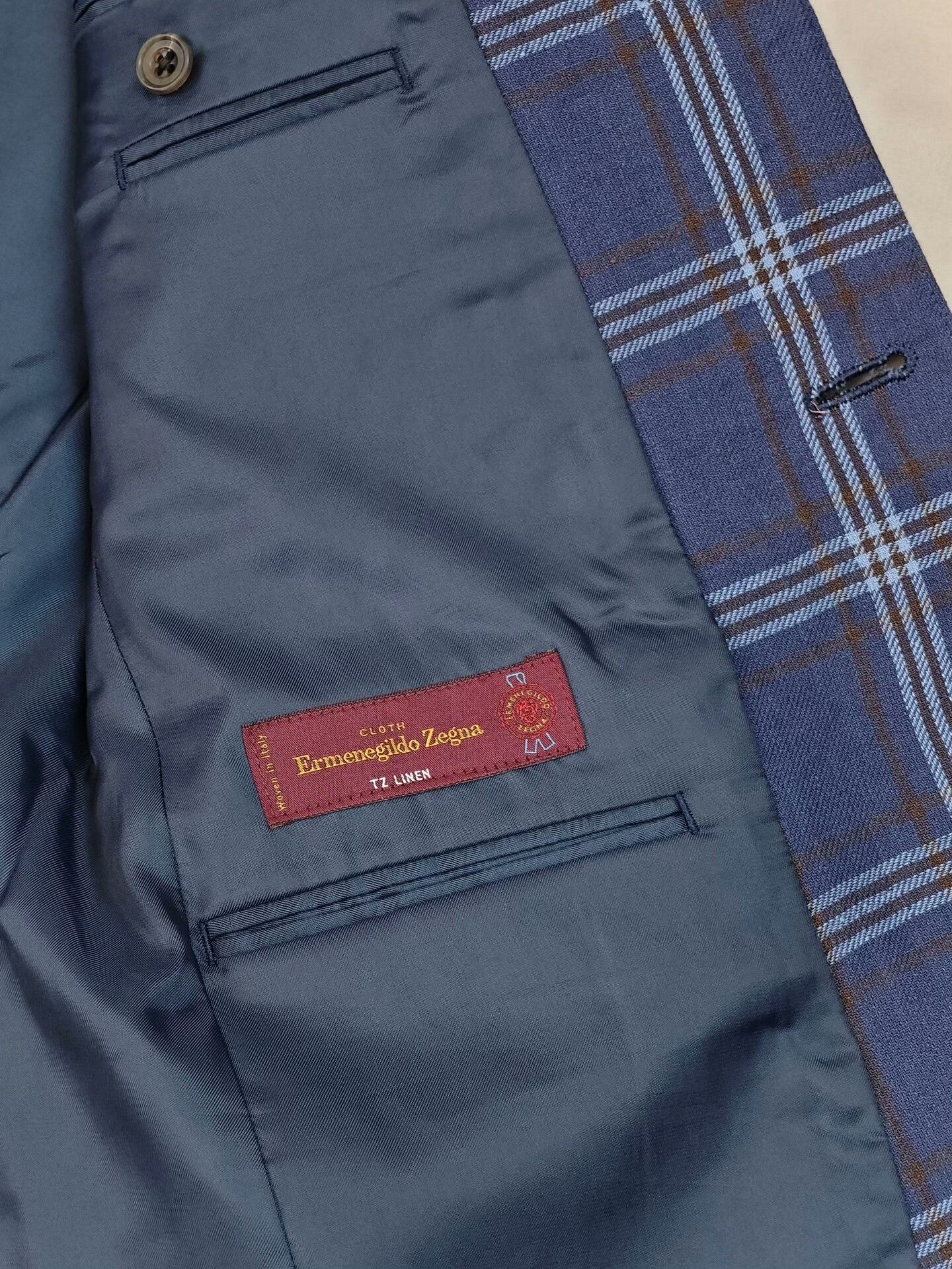 Ermenegildo Zegna Italian Zegna Linen Custom Suit Size US S / EU 44-46 / 1 - 7 Thumbnail