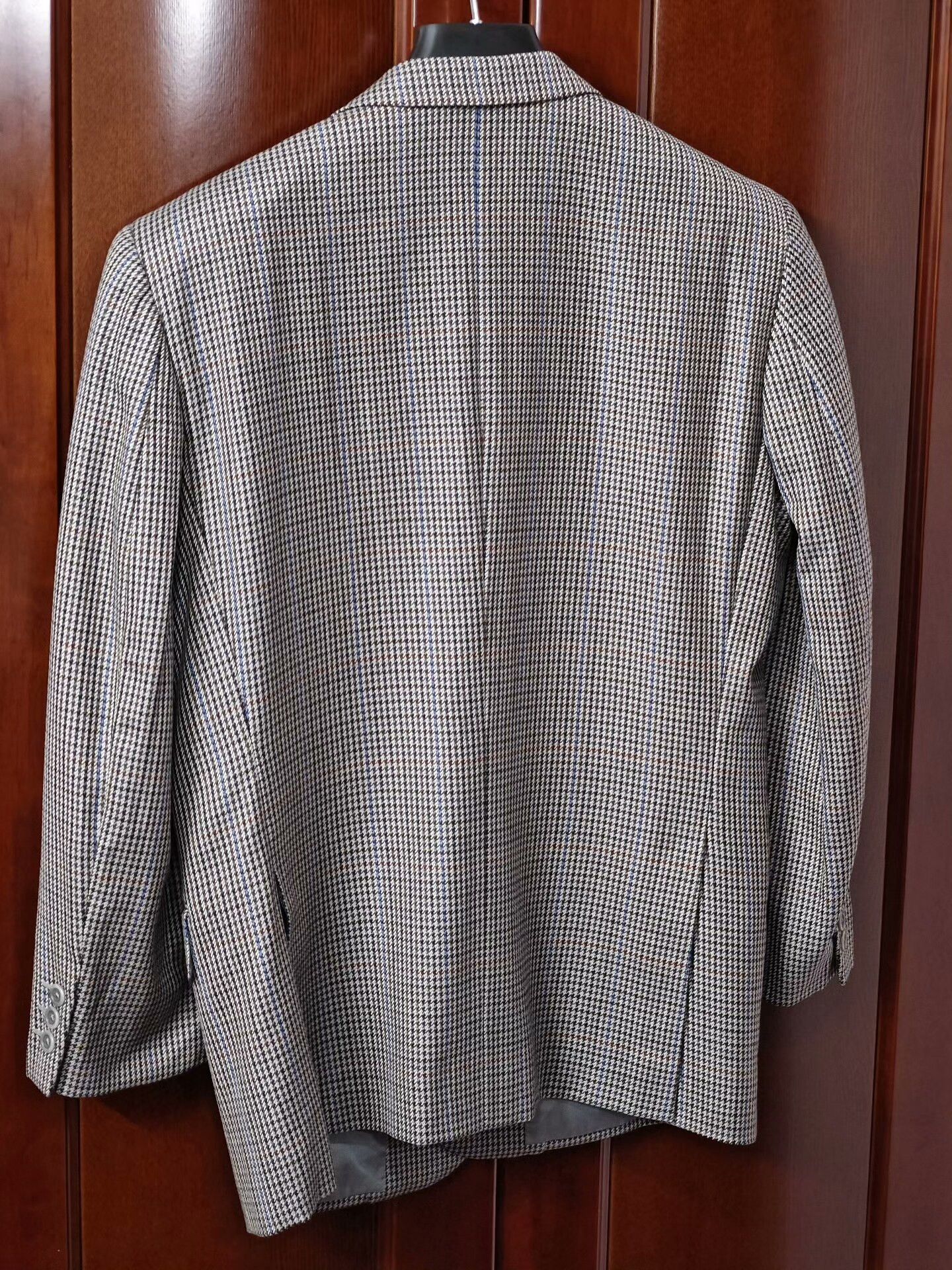 Holland & Sherry Custom Holland Sherry Gray Houndstooth Suit Size US M / EU 48-50 / 2 - 8 Thumbnail