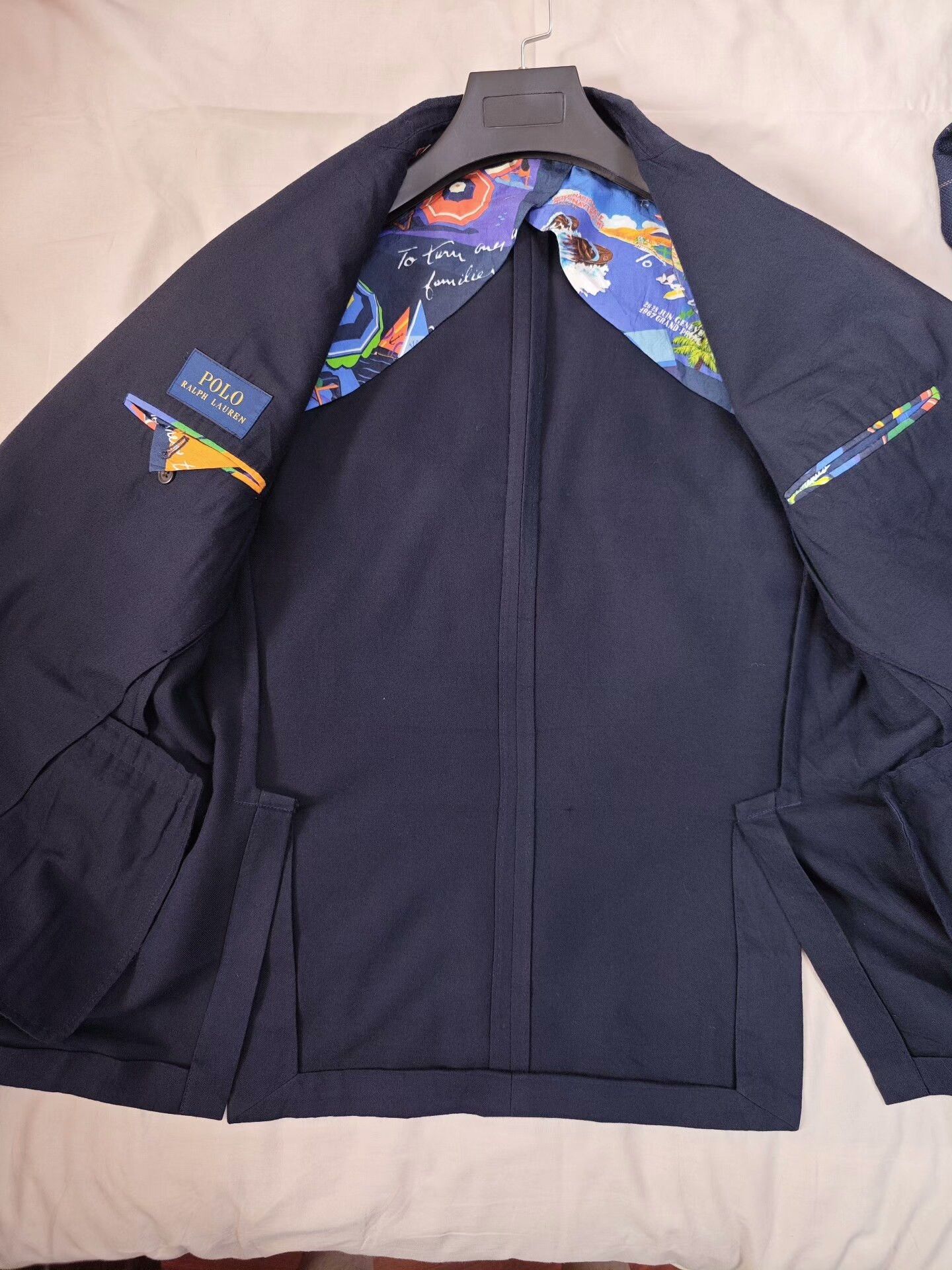 Polo Ralph Lauren Casual Navy Wool Blazer by Ralph Lauren Size US M / EU 48-50 / 2 - 6 Thumbnail