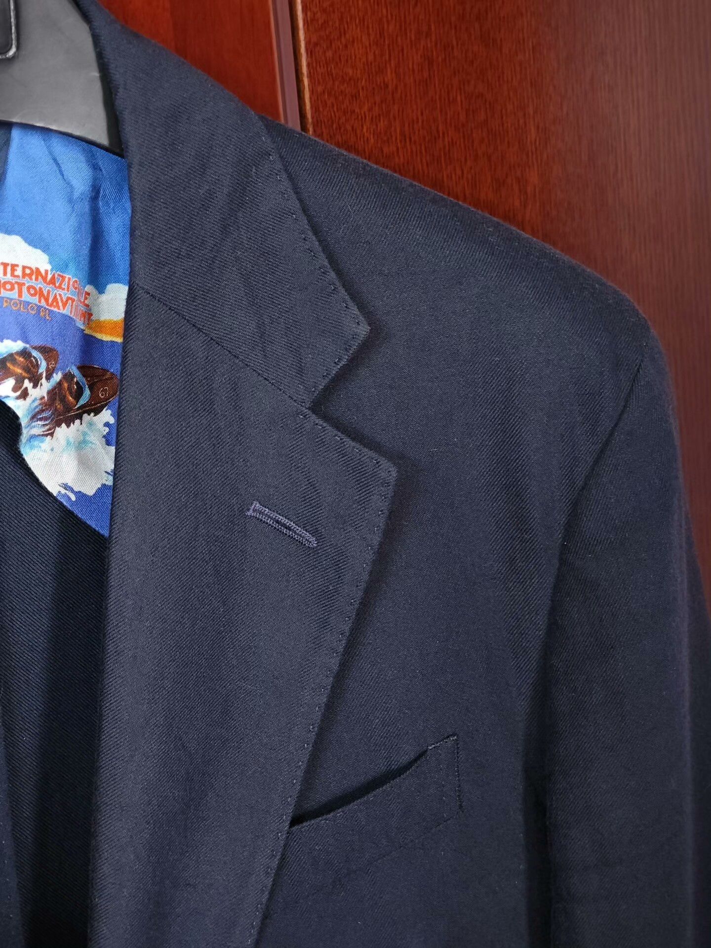 Polo Ralph Lauren Casual Navy Wool Blazer by Ralph Lauren Size US M / EU 48-50 / 2 - 2 Thumbnail