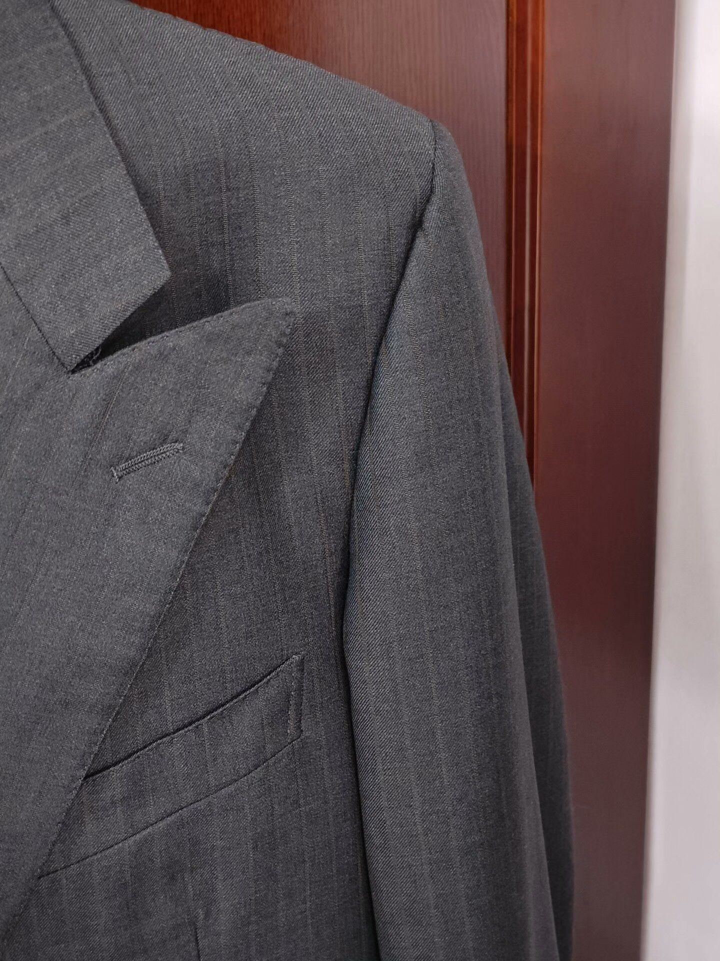 Ermenegildo Zegna Zegna Wool Double-Breasted Suit Jacket Size US M / EU 48-50 / 2 - 2 Thumbnail