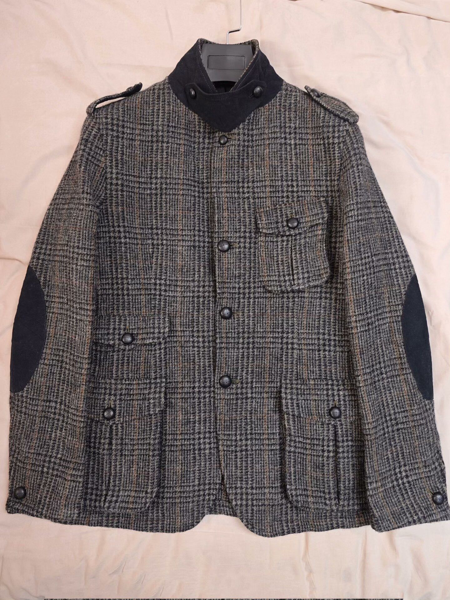 United Arrows Casual Tweed Wool Hunting Jacket Size US M / EU 48-50 / 2 - 2 Thumbnail