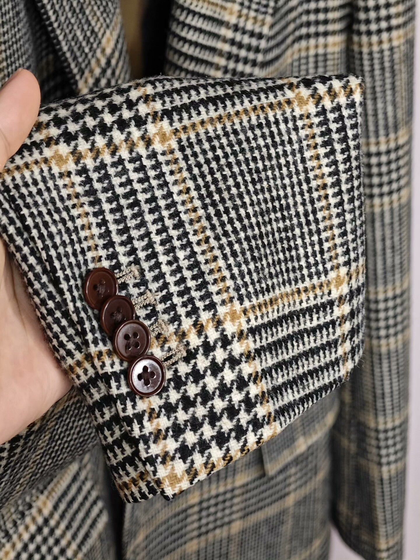 Morgano Portuguese Wool Houndstooth Blazer Size US M / EU 48-50 / 2 - 3 Thumbnail