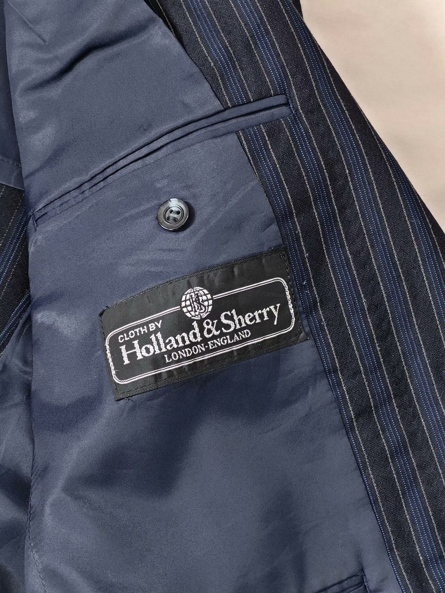 Holland & Sherry Custom Holland Sherry Wool Suit Size US L / EU 52-54 / 3 - 7 Thumbnail