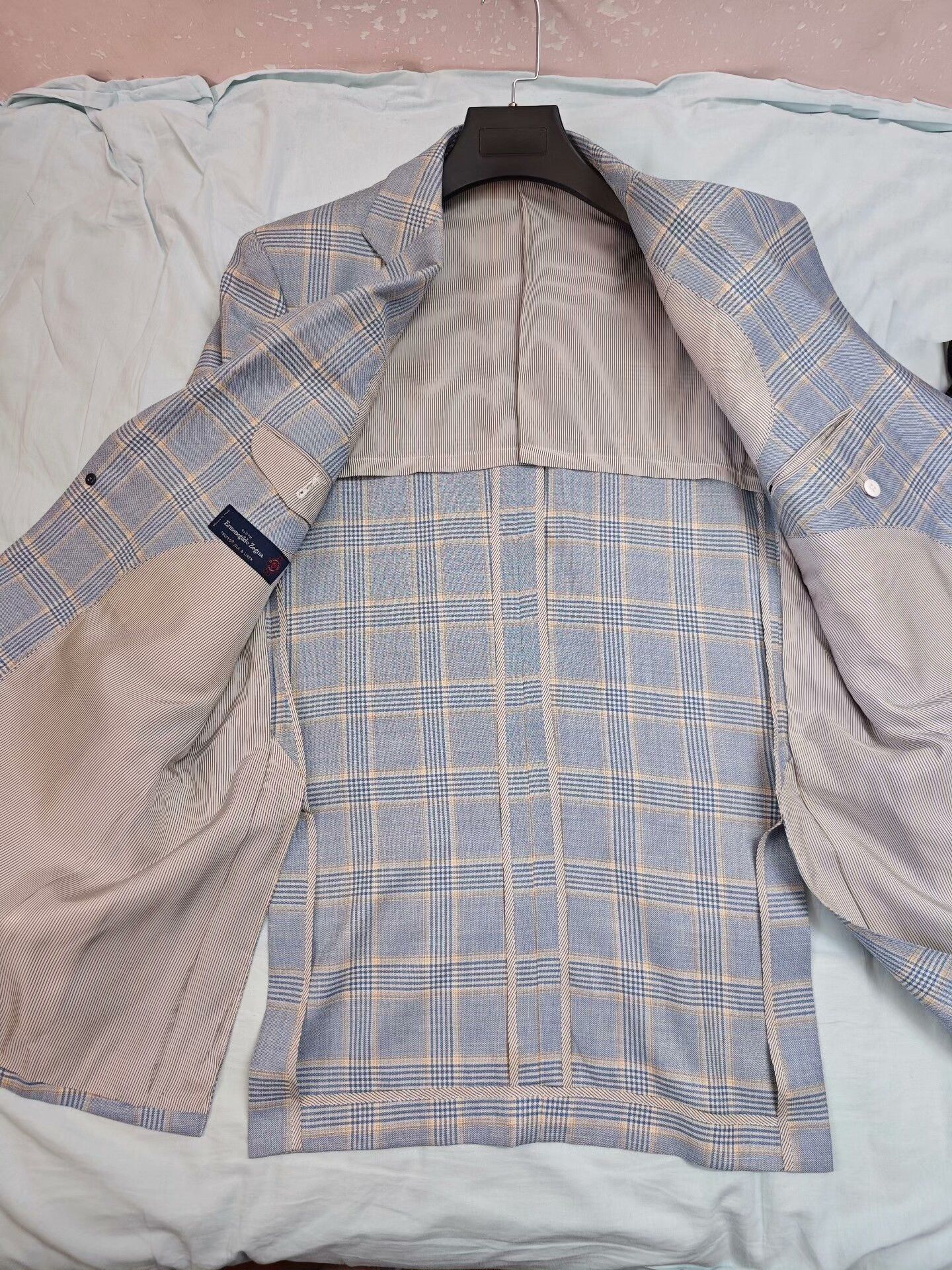 Ermenegildo Zegna Custom Zegna Trofeo Plaid Suit Jacket Size US XL / EU 56 / 4 - 8 Thumbnail