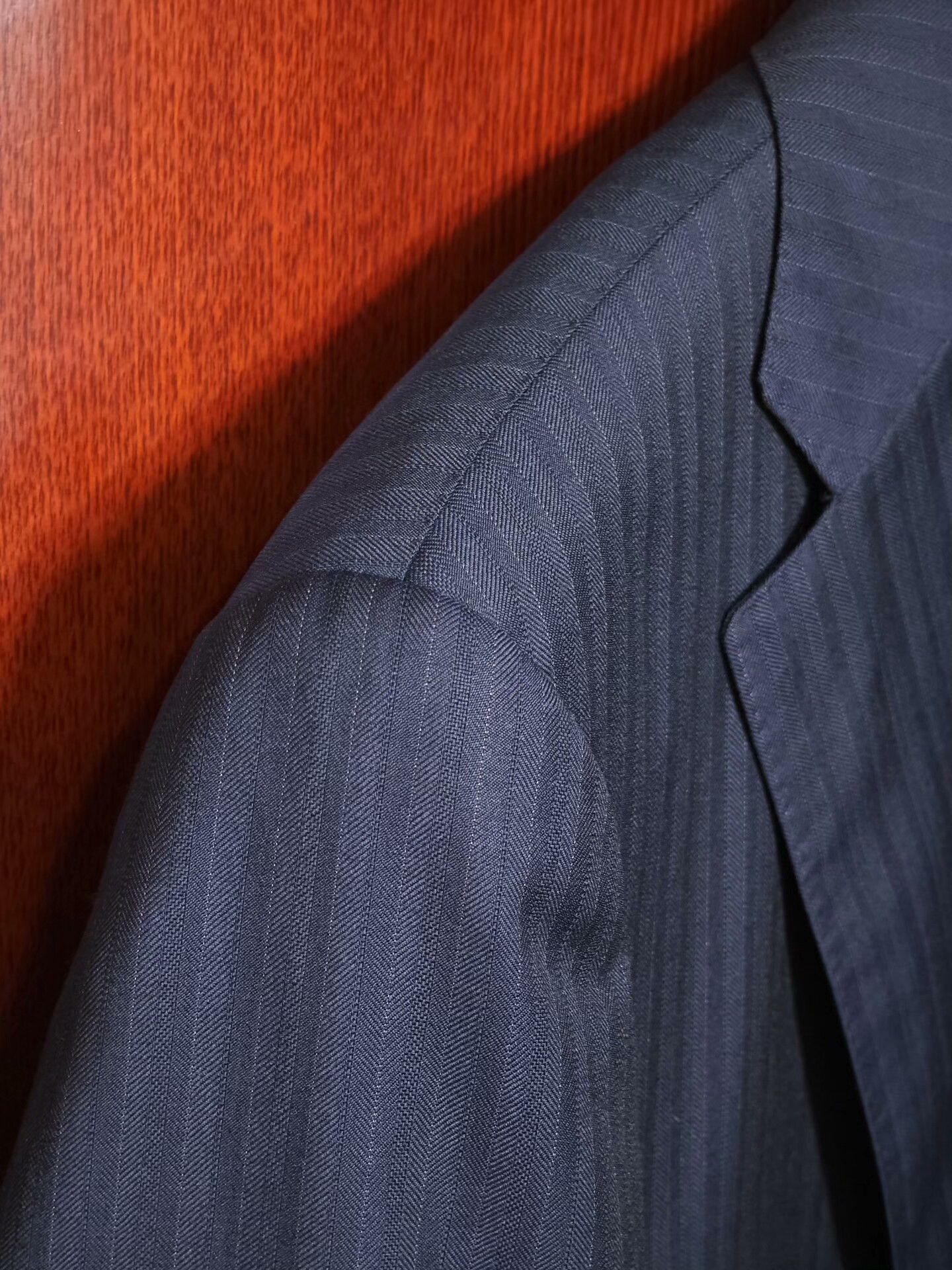 Luciano Barbera Carlo Barbera Wool-Linen Striped Suit Jacket Size US M / EU 48-50 / 2 - 3 Thumbnail
