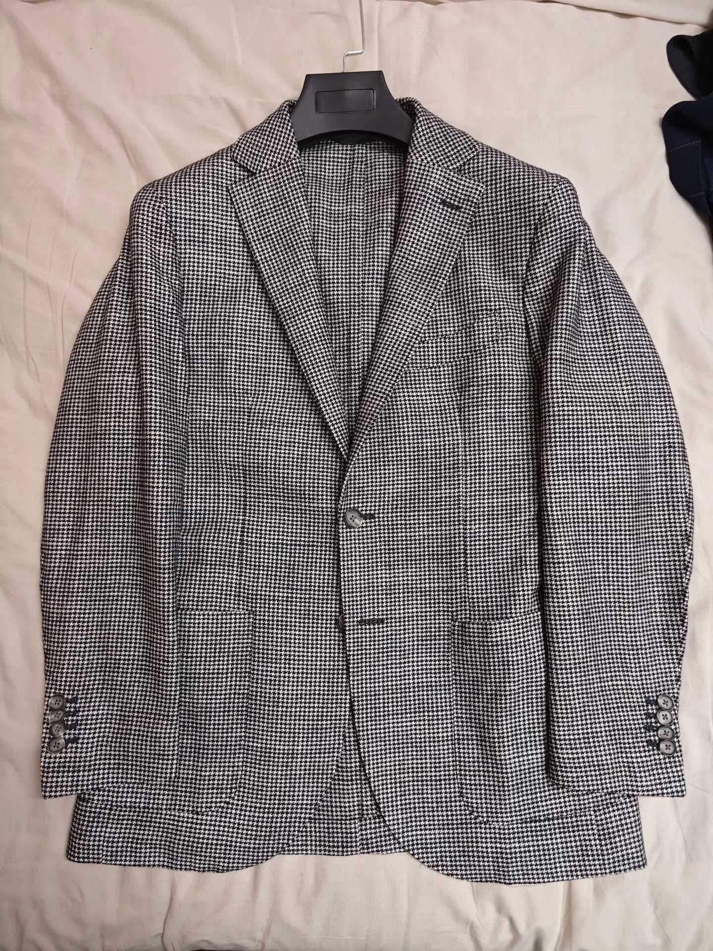 Luigi Bianchi Italian Black and White Check Blazer Size US M / EU 48-50 / 2 - 5 Thumbnail