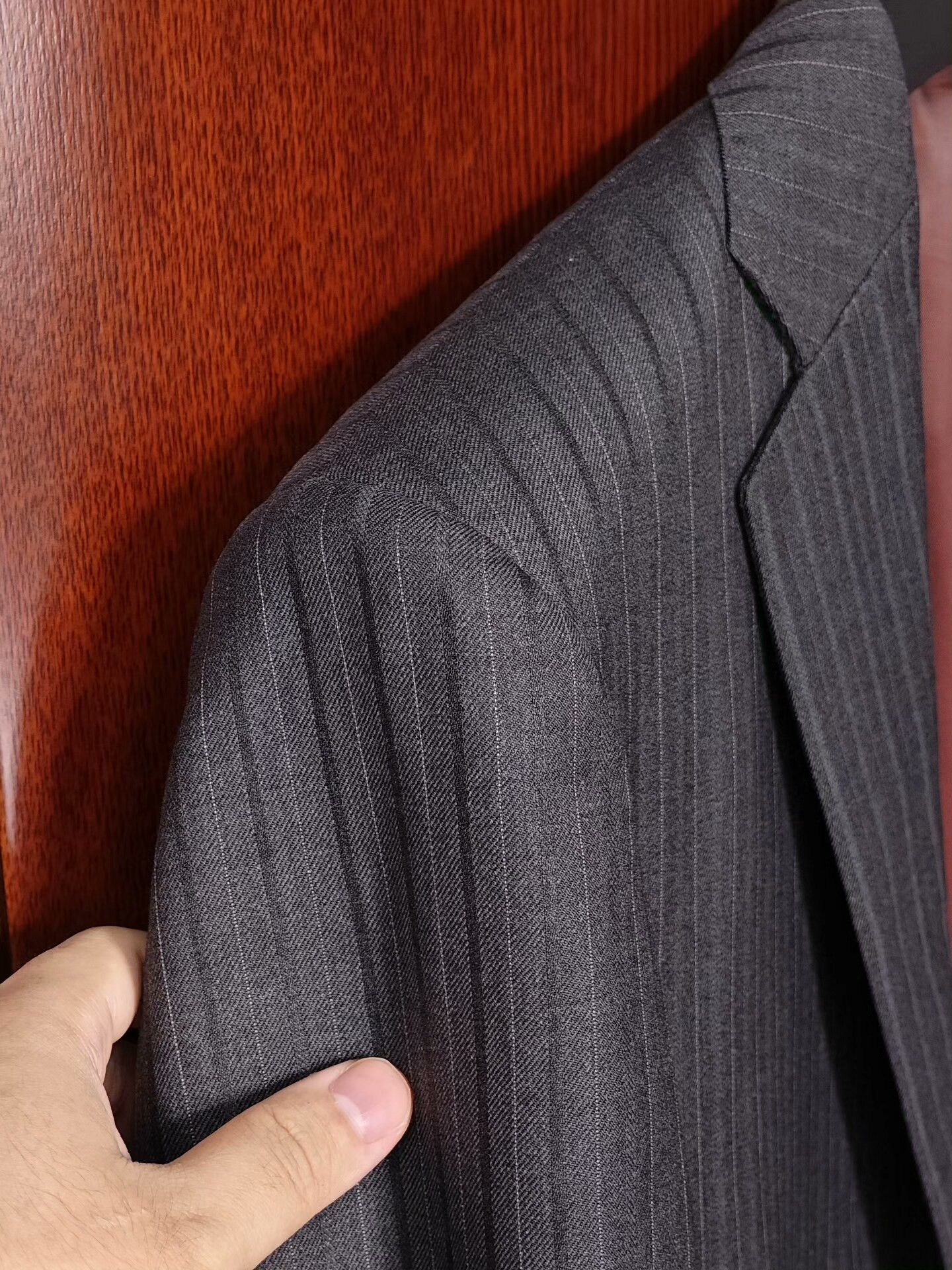 Ermenegildo Zegna Italian Zegna Gray Wool Blend Suit Size US L / EU 52-54 / 3 - 3 Thumbnail