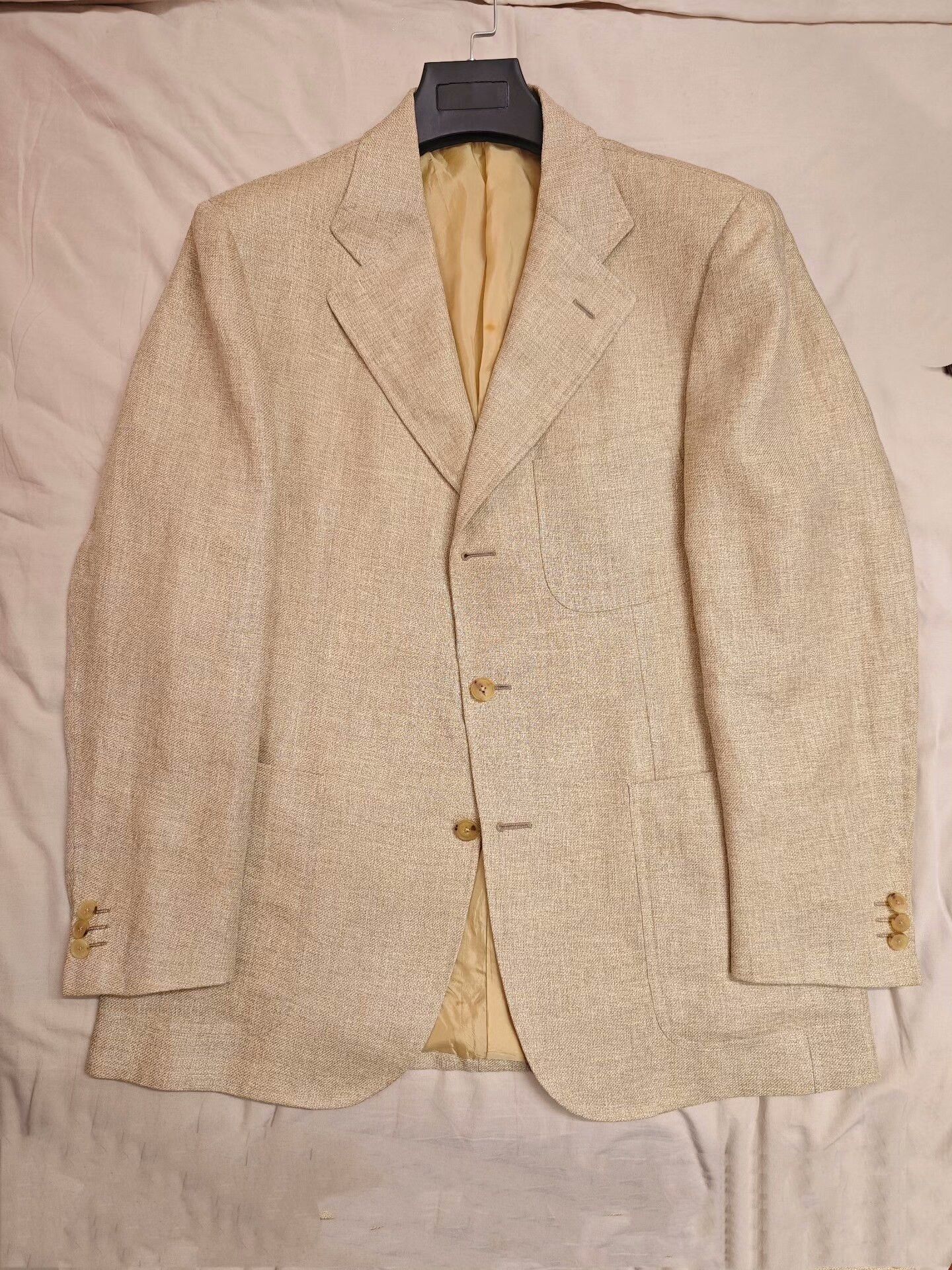 Pal Zileri Pal Zileri Beige Linen Jacket Size US M / EU 48-50 / 2 - 5 Thumbnail