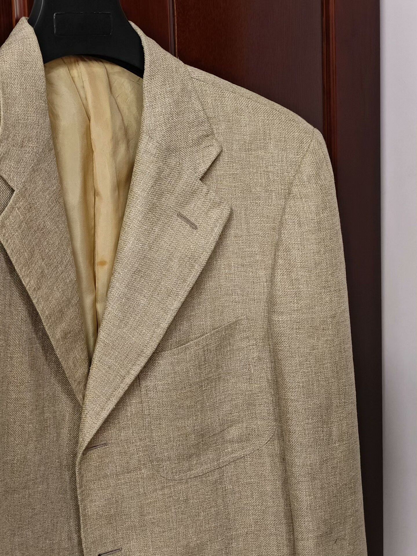 Pal Zileri Pal Zileri Beige Linen Jacket Size US M / EU 48-50 / 2 - 2 Thumbnail