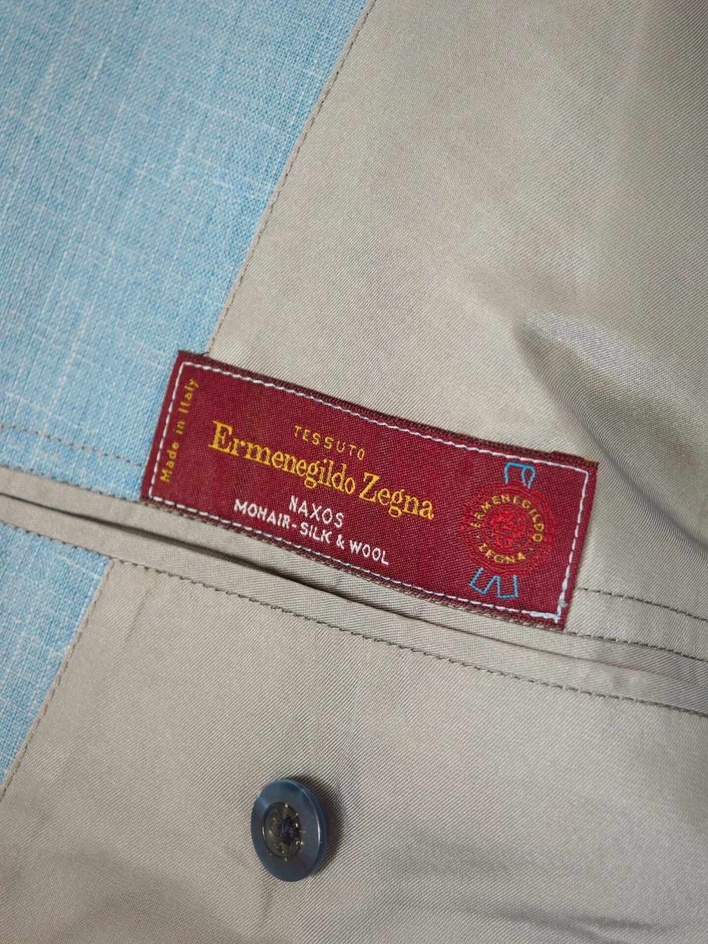 Ermenegildo Zegna Zegna Custom Lightweight Blue Suit Size US M / EU 48-50 / 2 - 6 Thumbnail