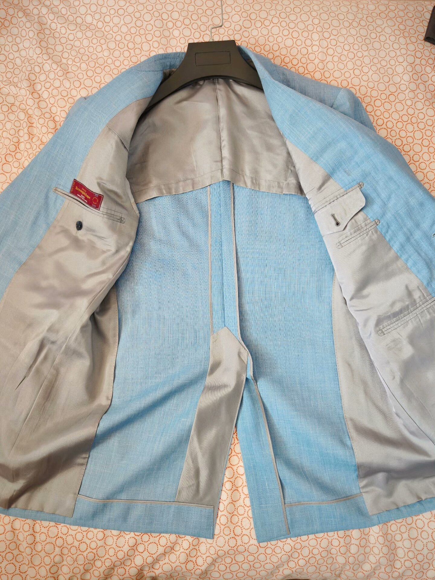 Ermenegildo Zegna Zegna Custom Lightweight Blue Suit Size US M / EU 48-50 / 2 - 7 Thumbnail