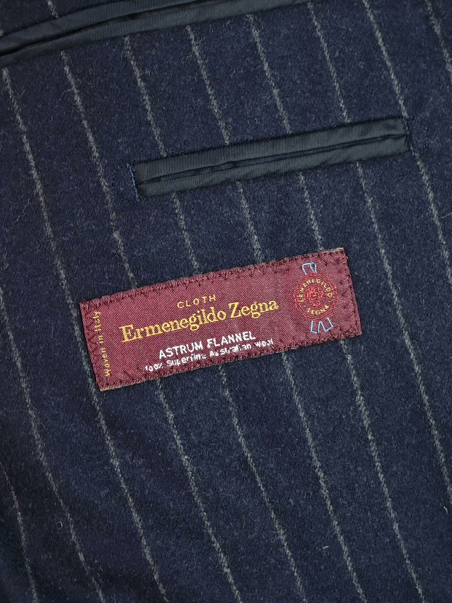 Ermenegildo Zegna Custom Zegna Flannel Suit Jacket Size US M / EU 48-50 / 2 - 6 Thumbnail