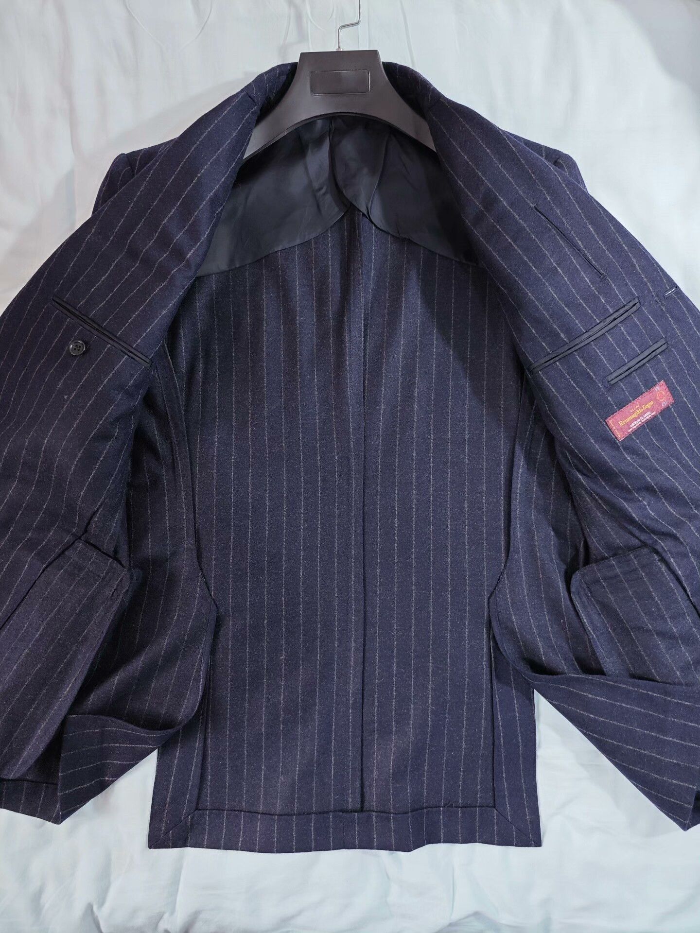 Ermenegildo Zegna Custom Zegna Flannel Suit Jacket Size US M / EU 48-50 / 2 - 7 Thumbnail