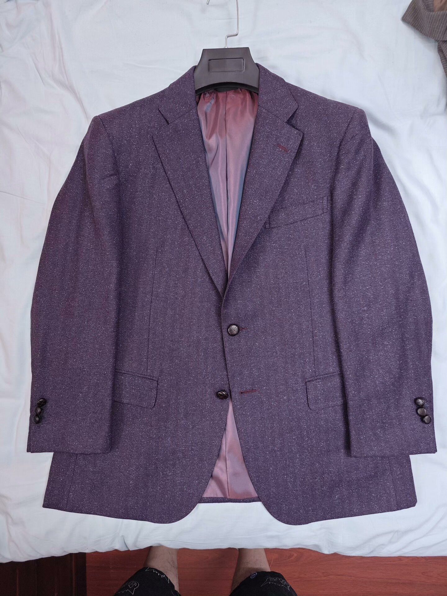 Z Zegna Custom Italian Zignone Wool Silk Suit Size US L / EU 52-54 / 3 - 5 Thumbnail