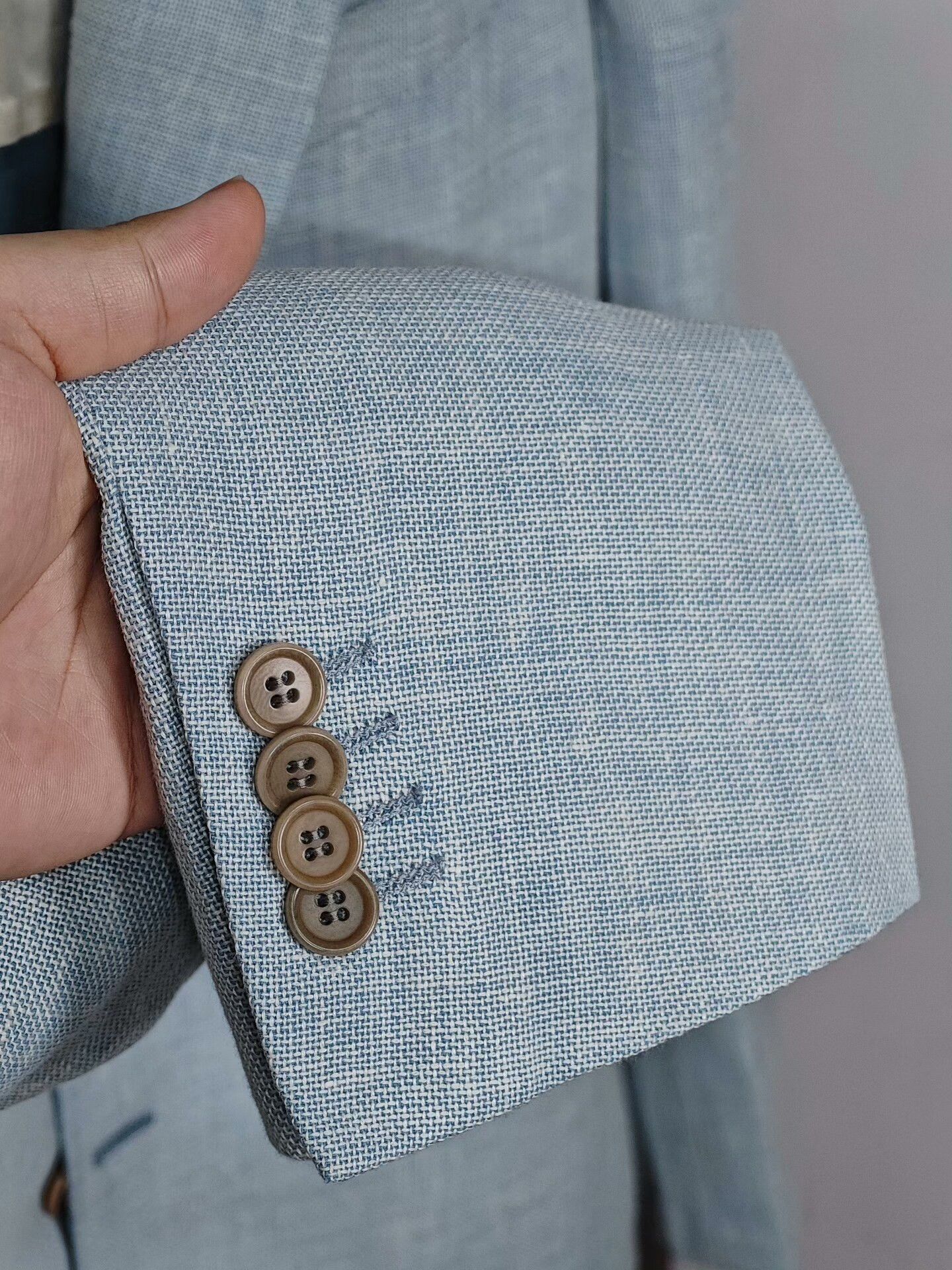 Calugi e Gianelli Italian Linen Wool Blend Sport Coat Size US M / EU 48-50 / 2 - 4 Thumbnail