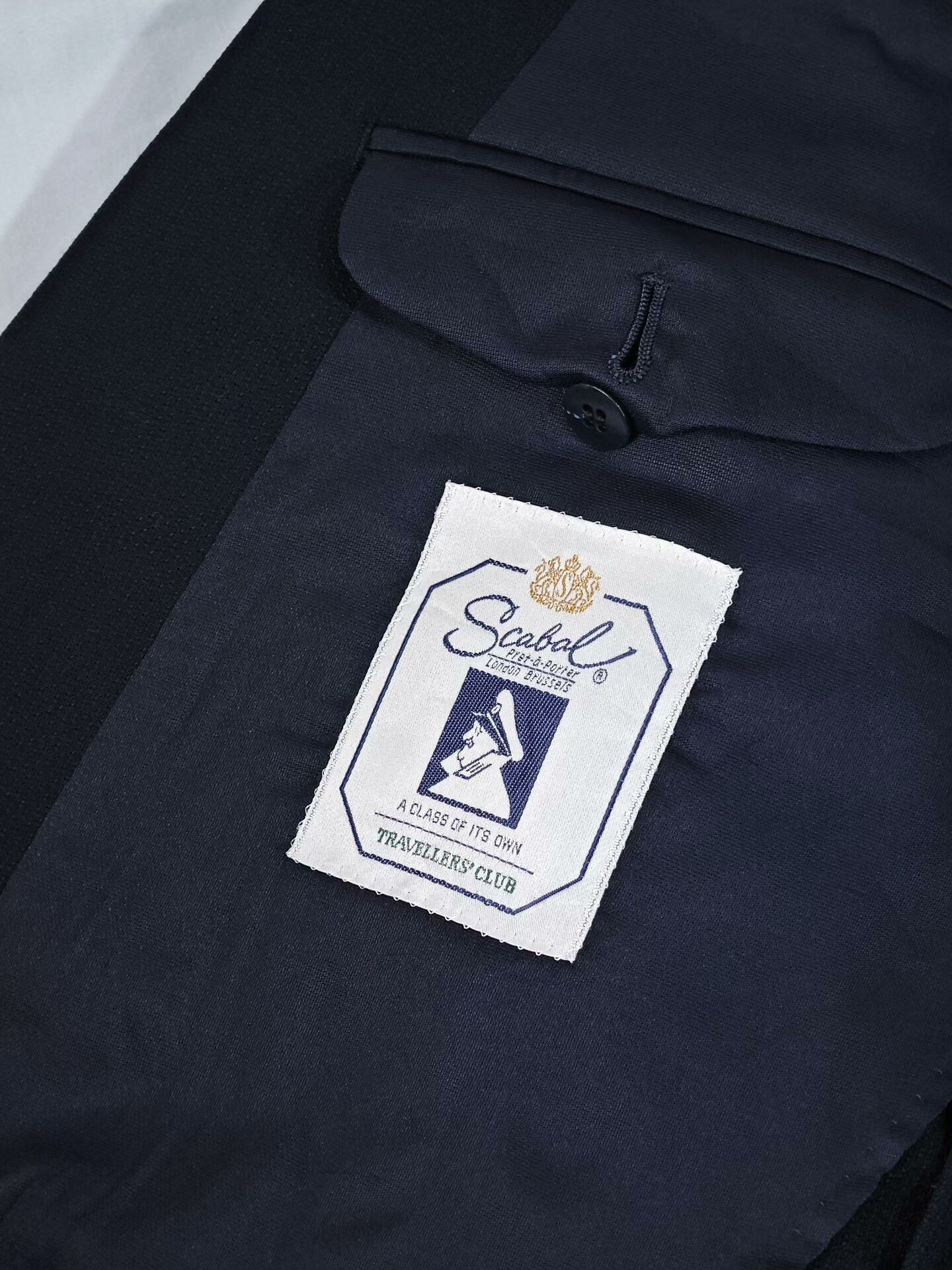 SCABAL SCABAL Navy Blue Wool Blazer Size US M / EU 48-50 / 2 - 7 Thumbnail
