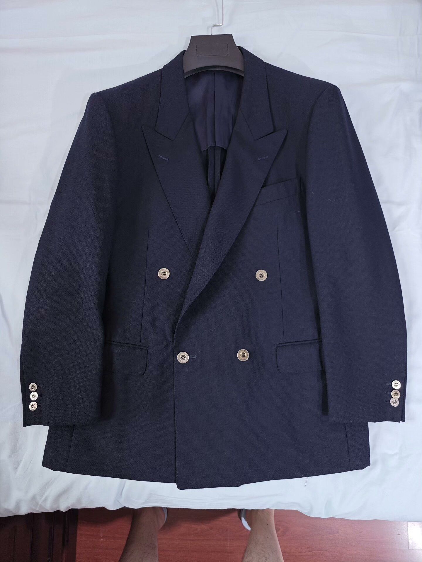 SCABAL SCABAL Navy Blue Wool Blazer Size US M / EU 48-50 / 2 - 5 Thumbnail