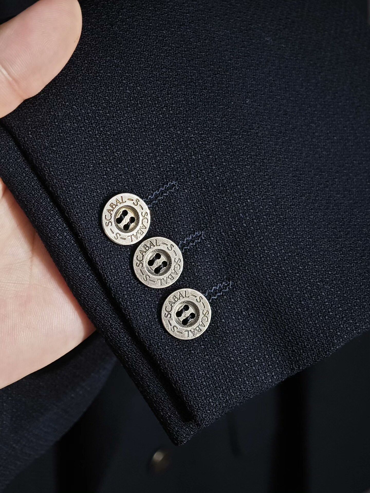 SCABAL SCABAL Navy Blue Wool Blazer Size US M / EU 48-50 / 2 - 4 Thumbnail
