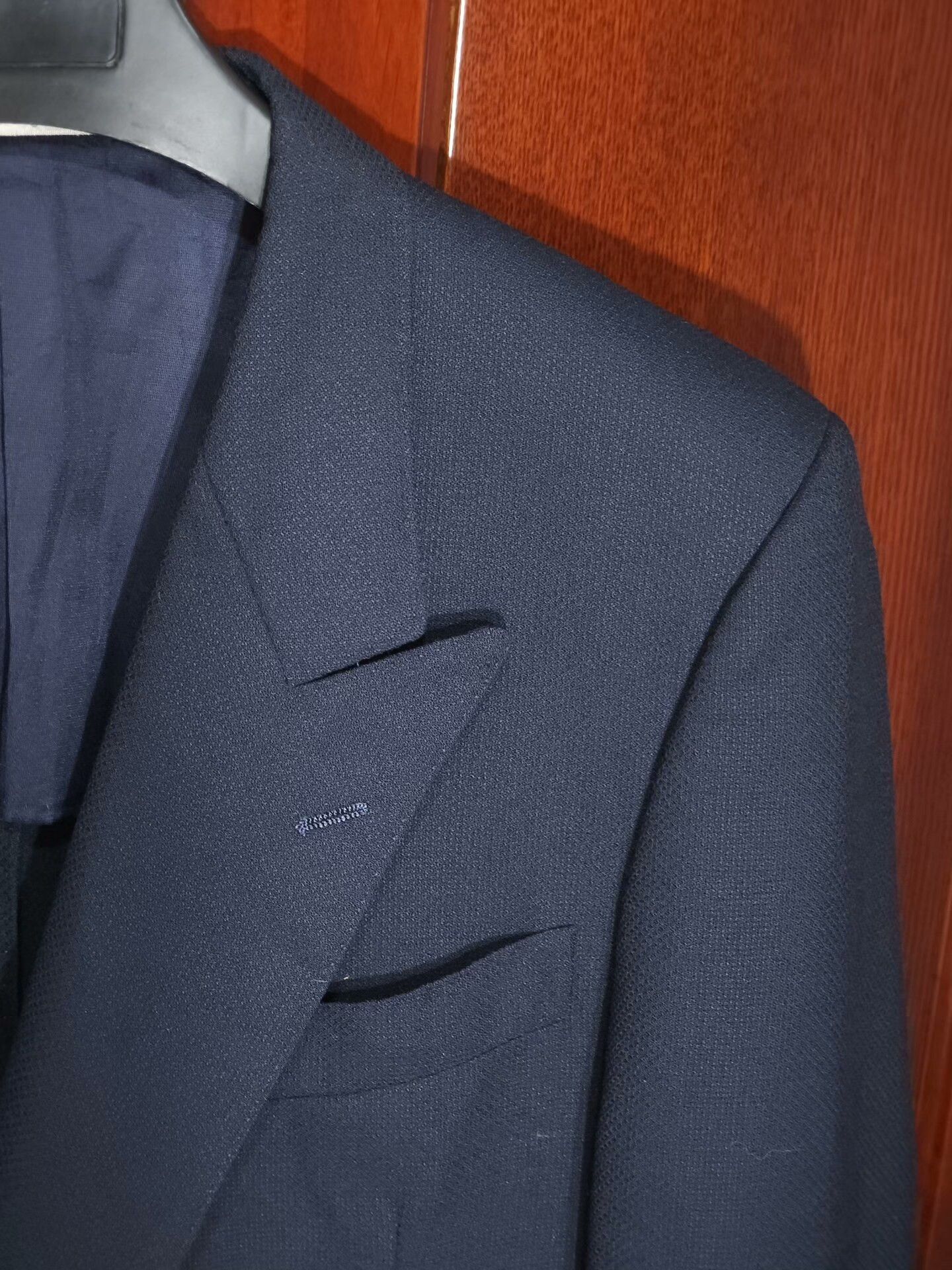 SCABAL SCABAL Navy Blue Wool Blazer Size US M / EU 48-50 / 2 - 2 Thumbnail