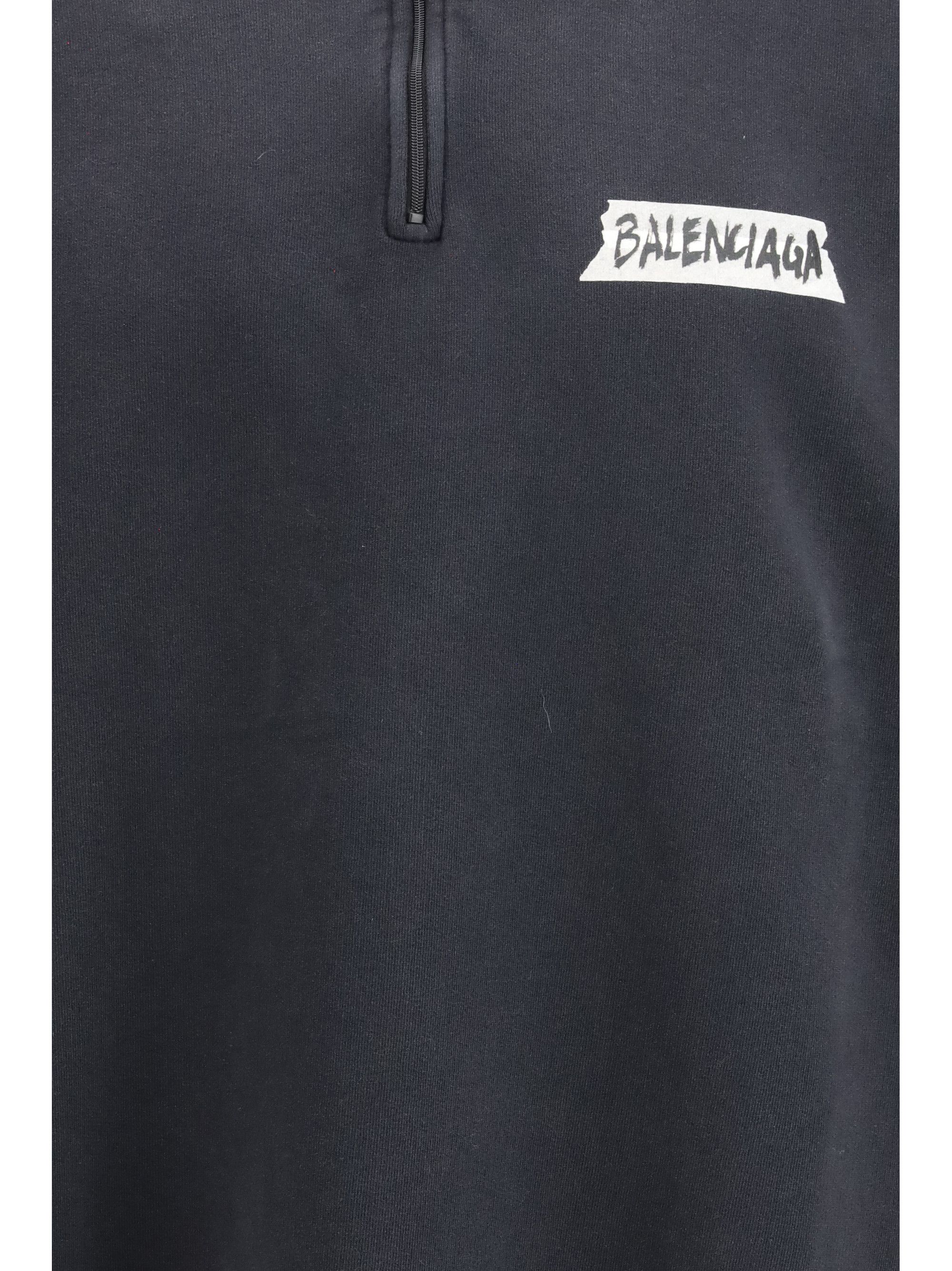Balenciaga Distressed zipped Sweatshirt Size US S / EU 44-46 / 1 - 3 Thumbnail