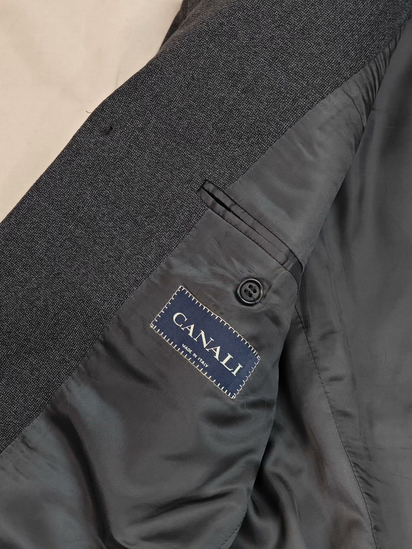 Canali Italian Wool Blend Suit Jacket Size US M / EU 48-50 / 2 - 7 Thumbnail