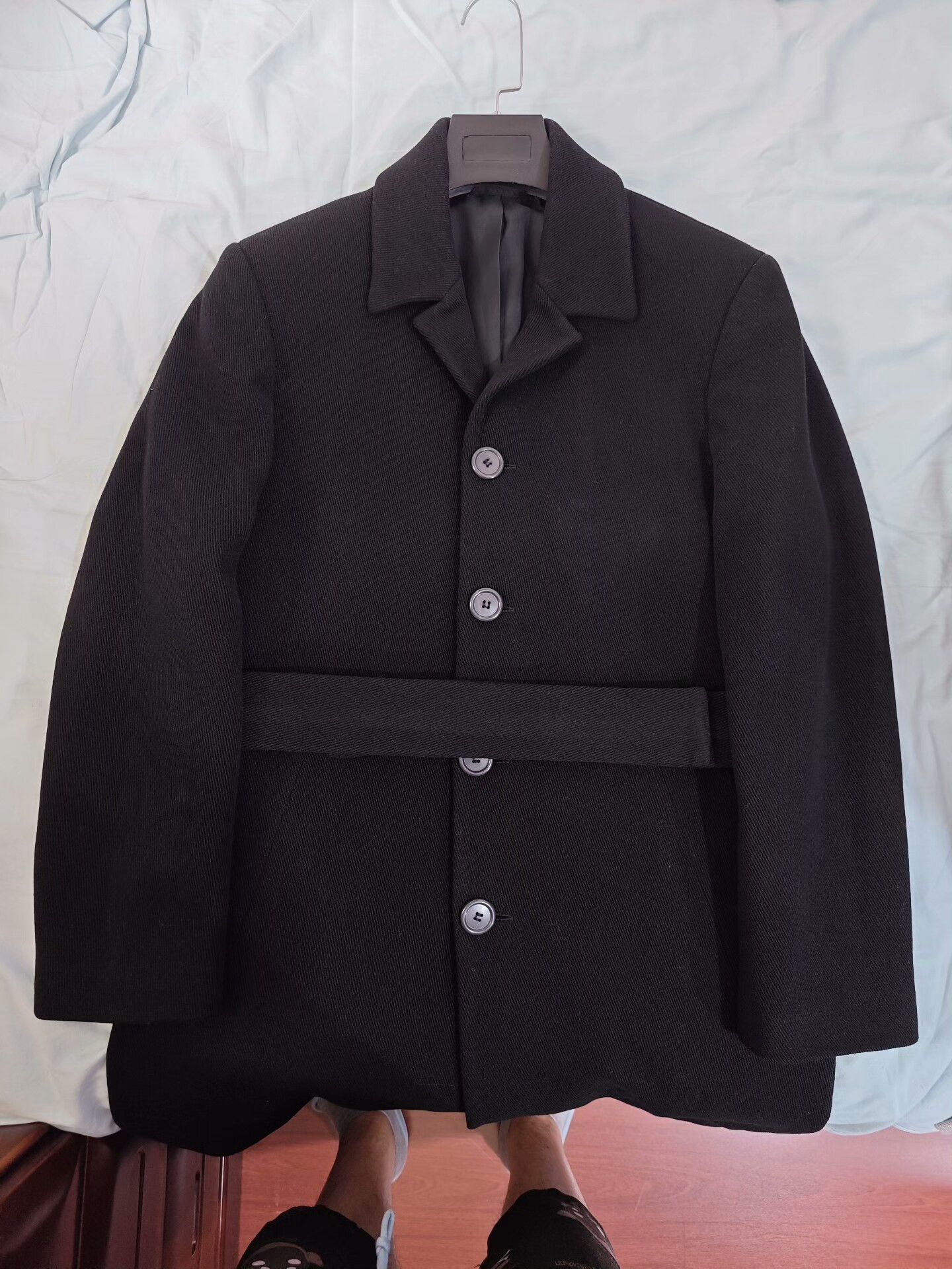 Hugo Boss Hugo Boss Wool Coat for Men Size US S / EU 44-46 / 1 - 6 Thumbnail