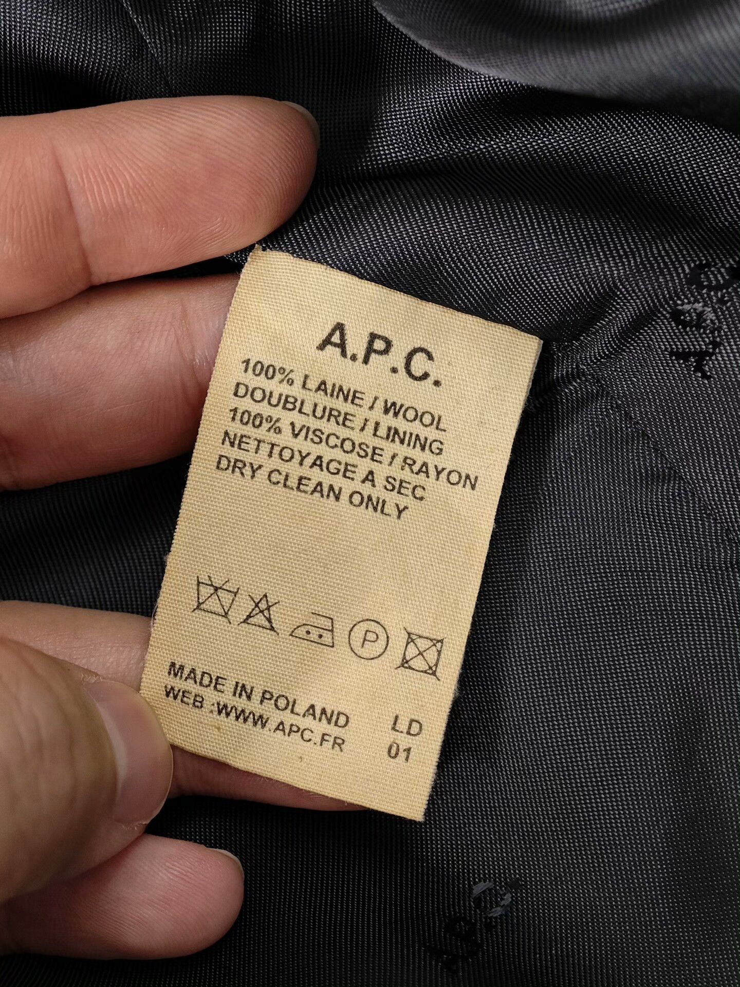 A.P.C. Black Wool Casual Blazer from A.P.C. Size US XS / EU 42 / 0 - 8 Thumbnail