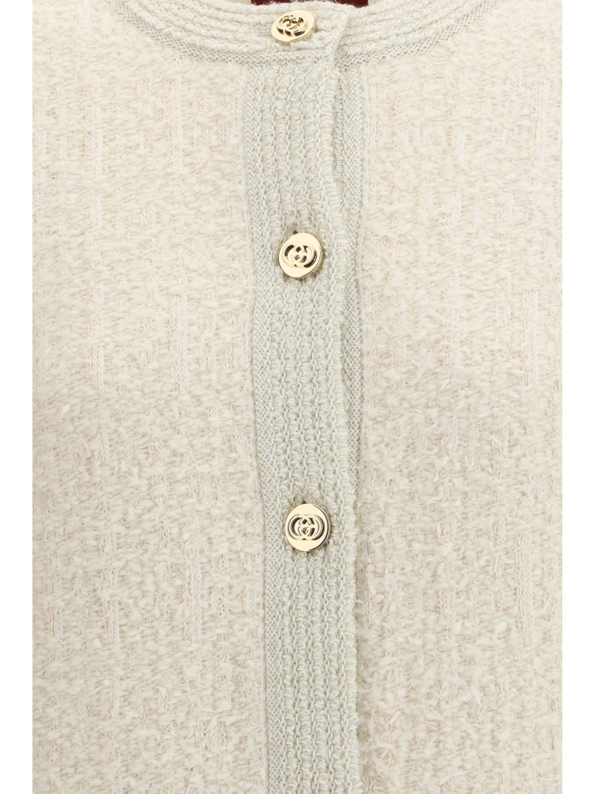 Gucci Bouclé lamé wool Cardigan Size XS / US 0-2 / IT 36-38 - 3 Thumbnail
