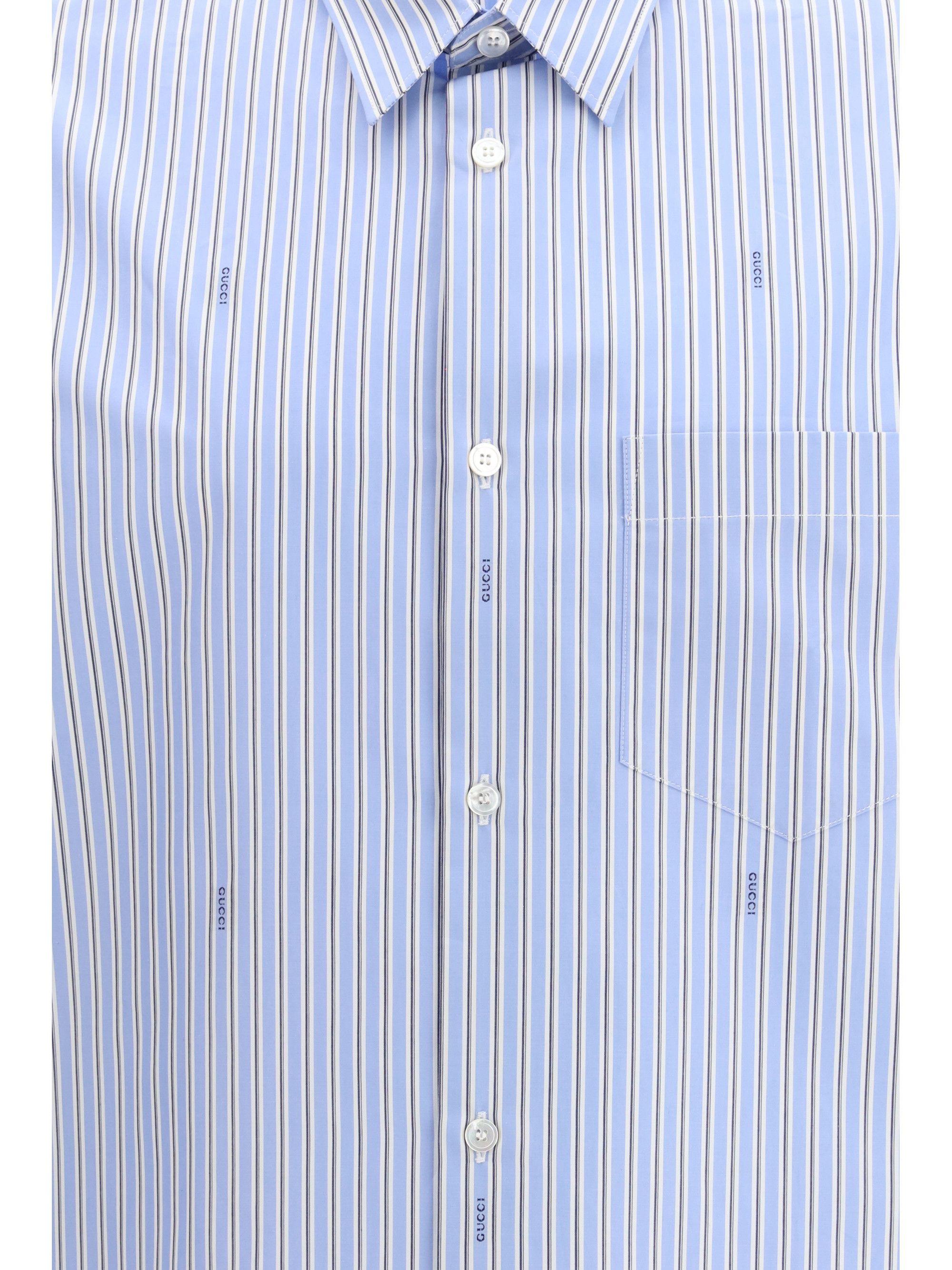 Gucci Striped cotton poplin Shirt Size US M / EU 48-50 / 2 - 3 Thumbnail