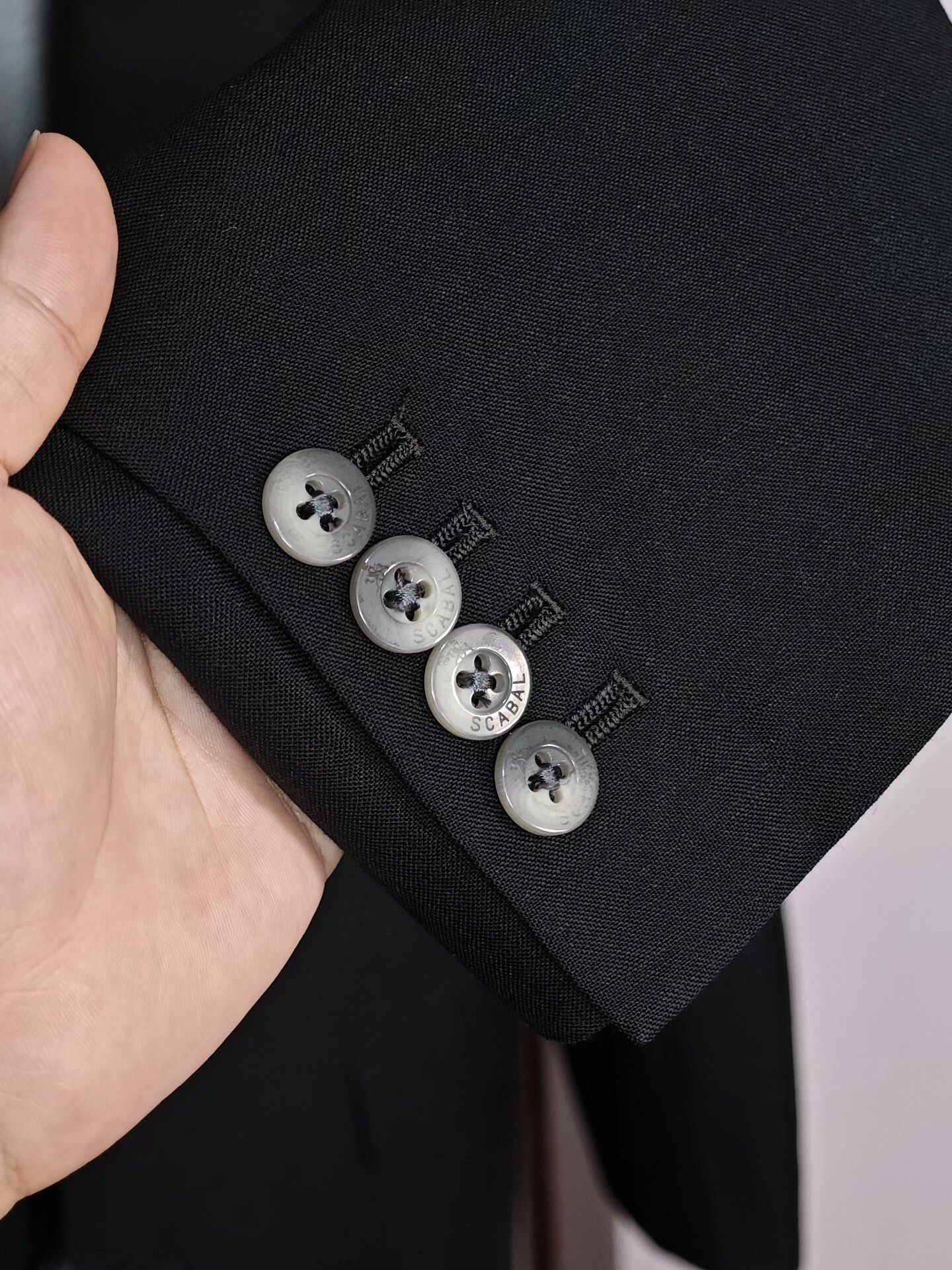 SCABAL SCABAL Black Custom Suit Jacket Size US M / EU 48-50 / 2 - 3 Thumbnail
