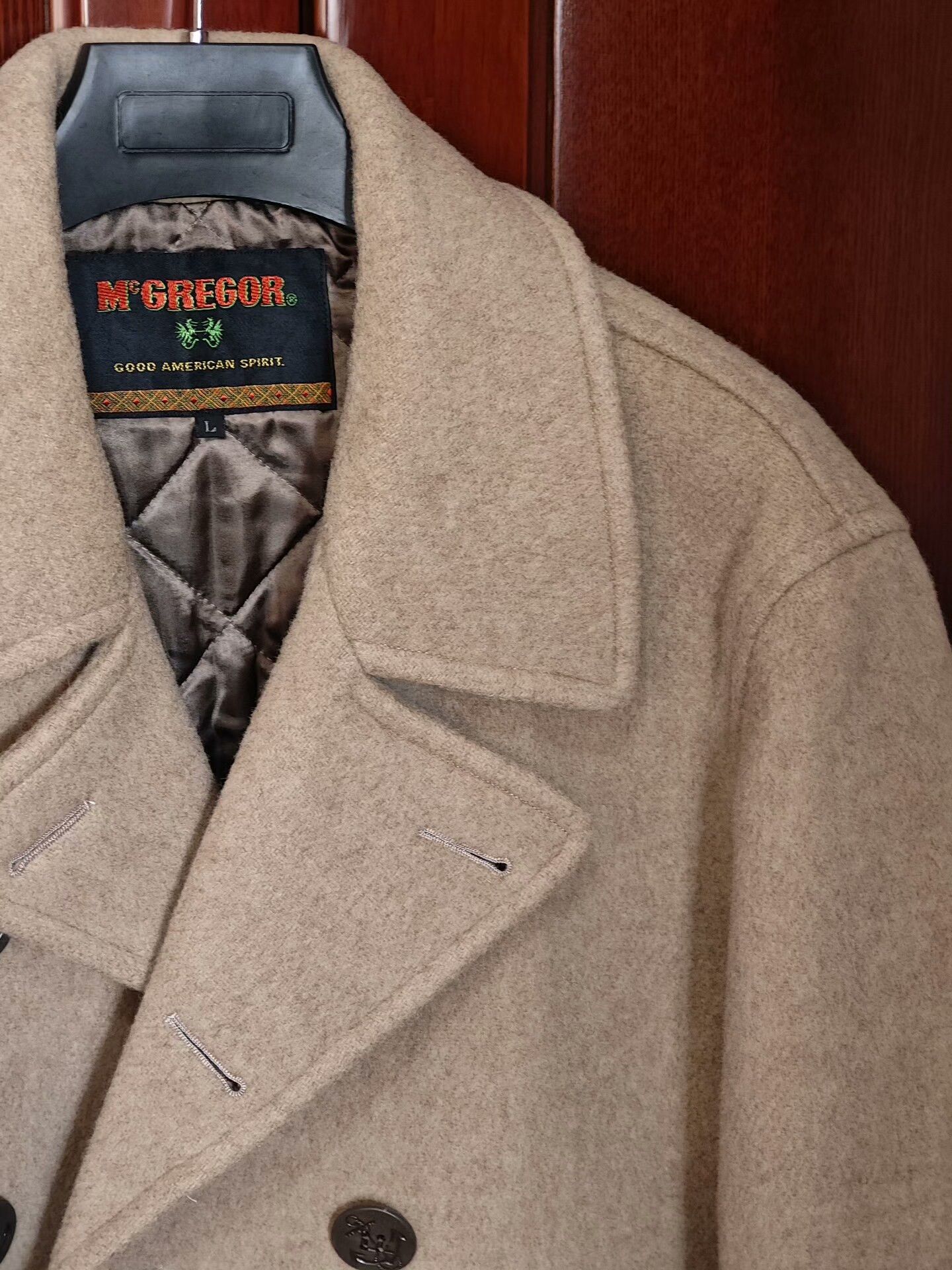 McGregor McGregor Wool Peacoat in Beige Size US L / EU 52-54 / 3 - 2 Thumbnail