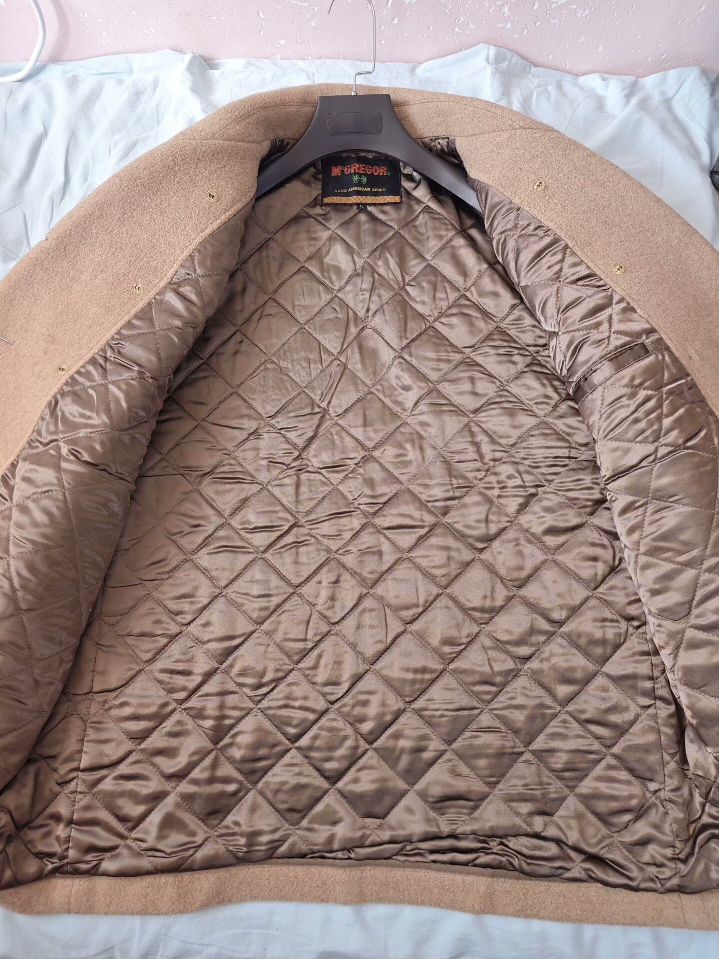 McGregor McGregor Wool Peacoat in Beige Size US L / EU 52-54 / 3 - 8 Thumbnail