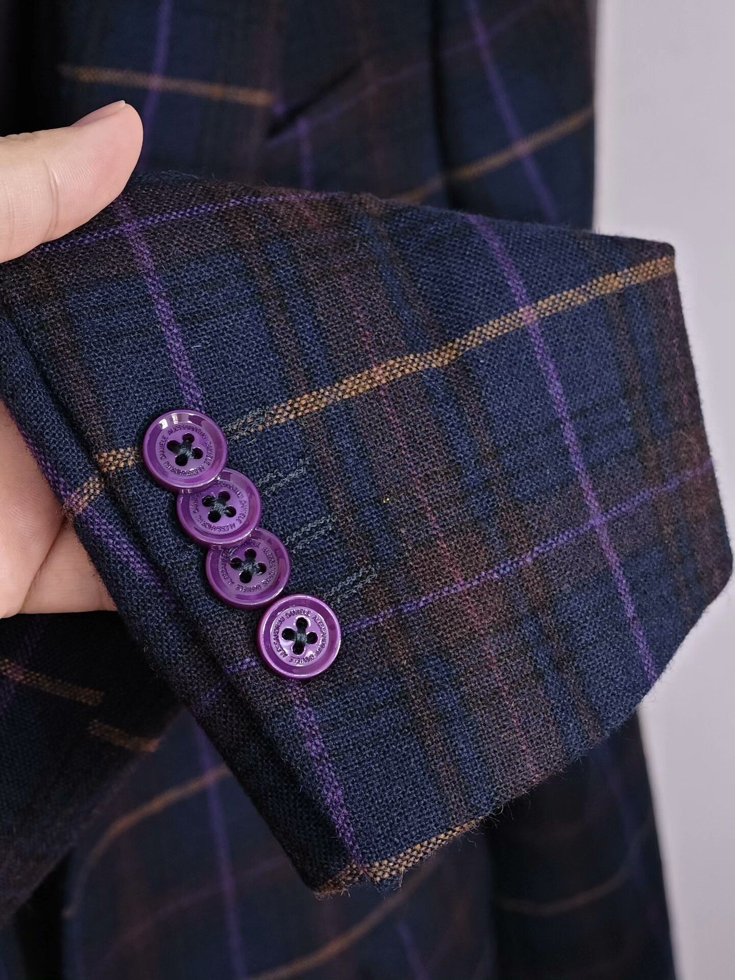 Daniele Alessandrini Italian Wool Casual Blazer by Alessandrini Size US M / EU 48-50 / 2 - 4 Thumbnail