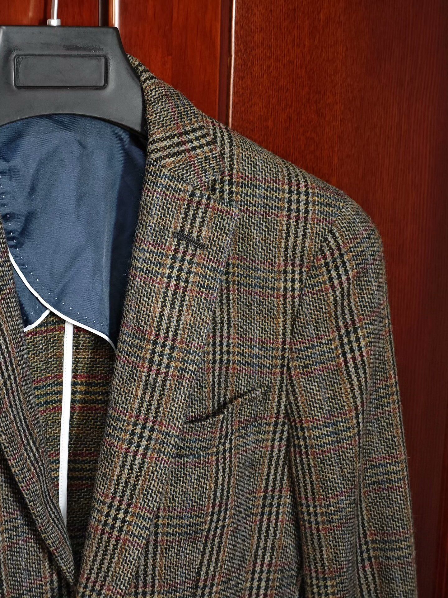 Mazzarelli Italian Marzotto Tweed Custom Suit Jacket Size US S / EU 44-46 / 1 - 2 Thumbnail