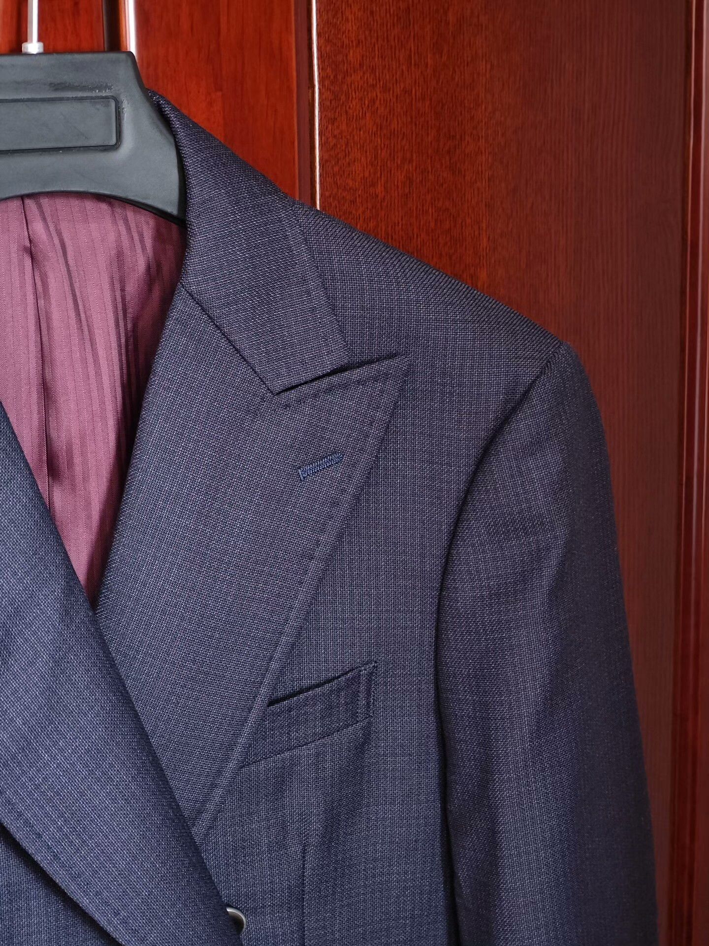 Lardini Custom Double-Breasted Wool Suit Size US M / EU 48-50 / 2 - 3 Thumbnail